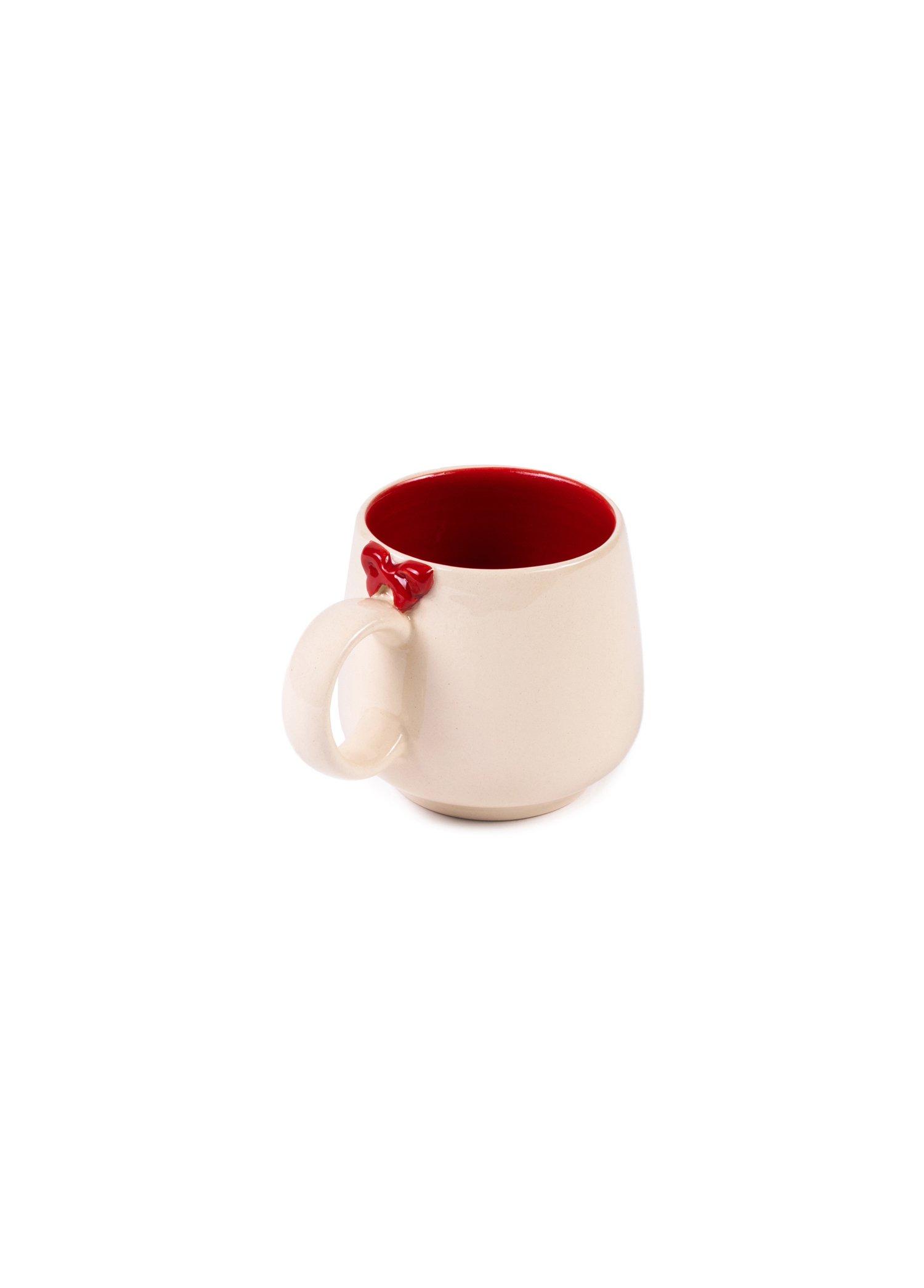 Holly Jolly Lolly Collection- Ribbon Handled Mug, Anthropologie X FGI, Red, A516_HJL, large image number 0