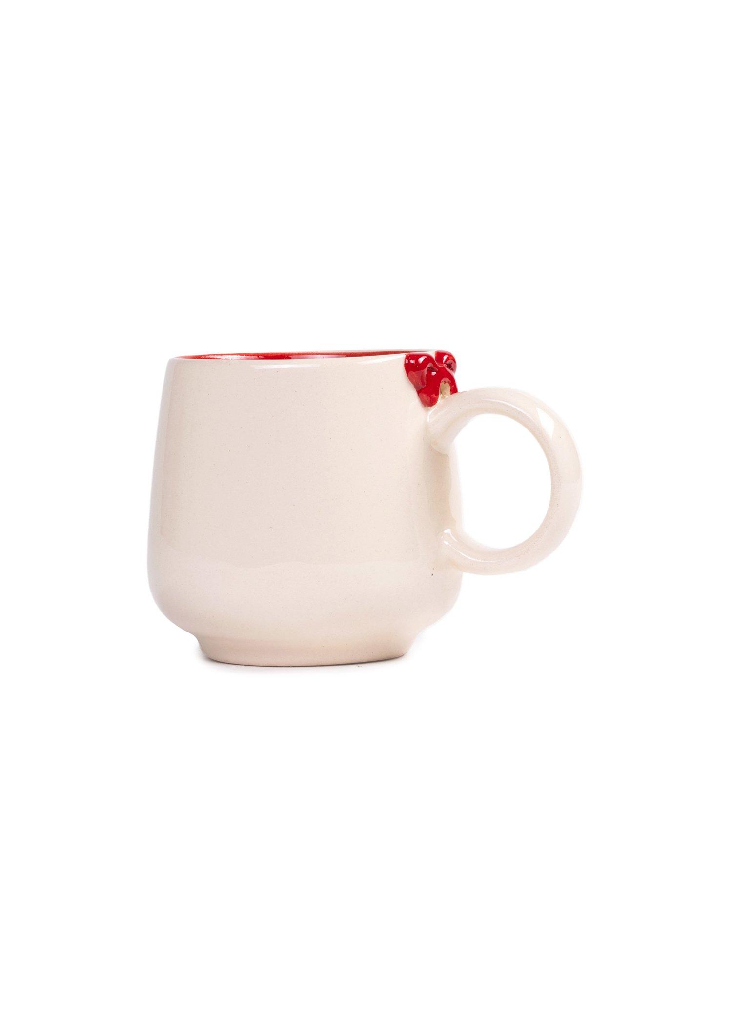 Holly Jolly Lolly Collection- Ribbon Handled Mug, Anthropologie X FGI, Red, A516_HJL, large image number 1