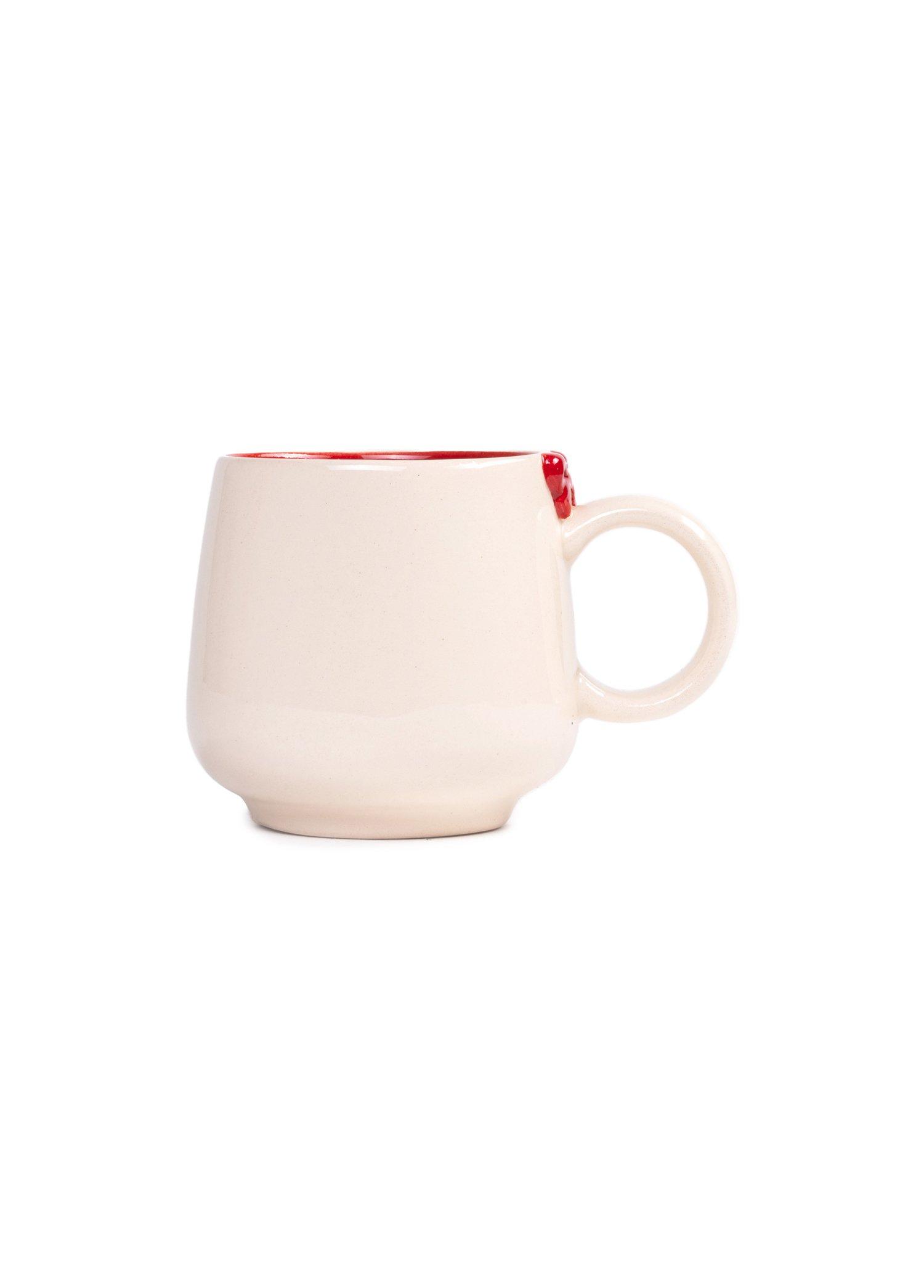 Holly Jolly Lolly Collection- Ribbon Handled Mug, Anthropologie X FGI, Red, A516_HJL, large image number 2