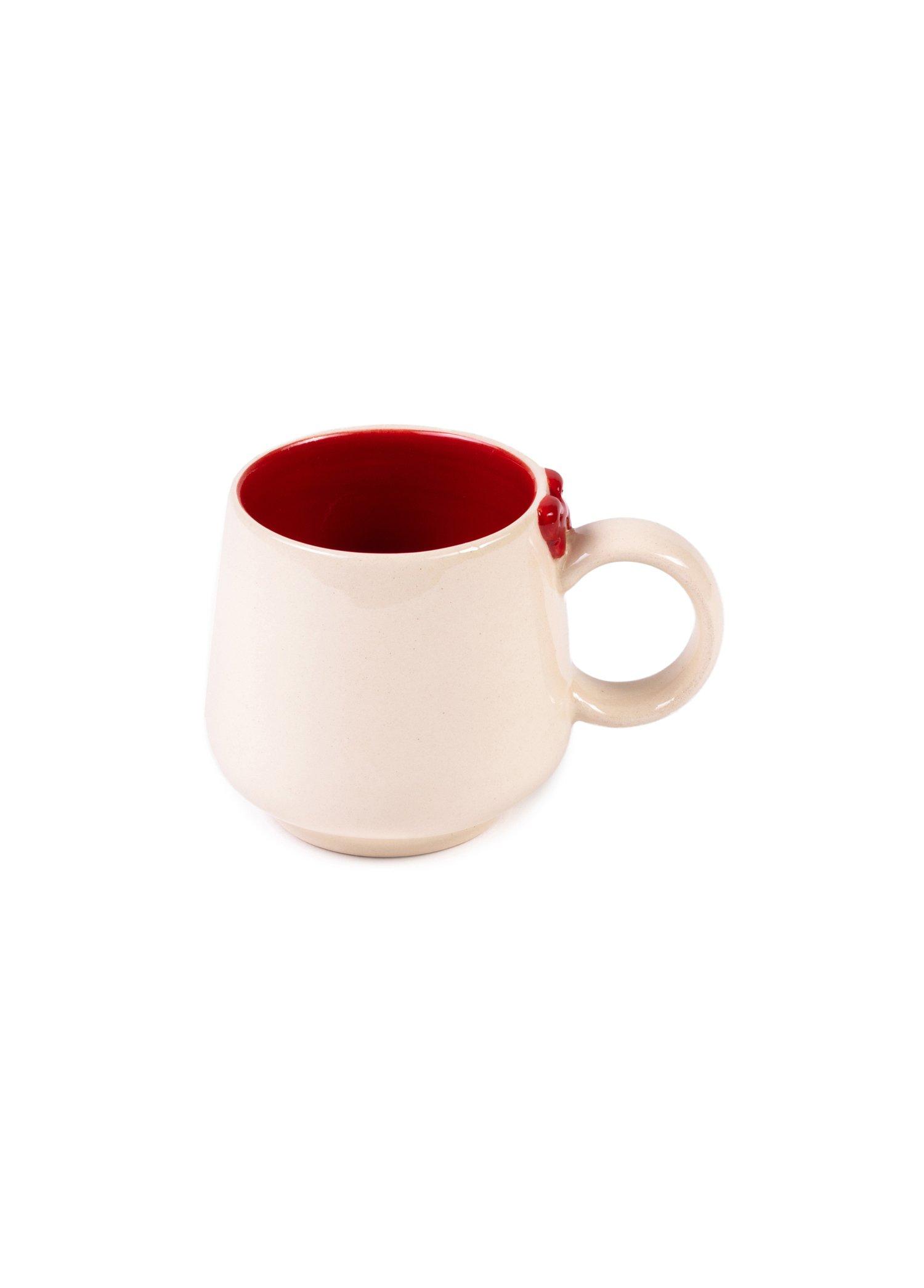 Holly Jolly Lolly Collection- Ribbon Handled Mug, Anthropologie X FGI, Red, A516_HJL, large image number 3