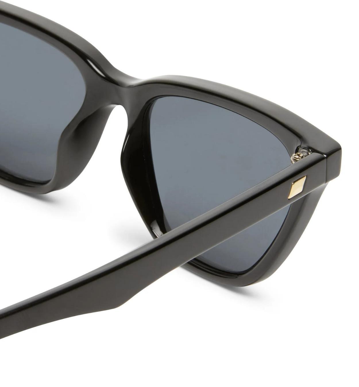 Cat-Eye Frame Sunglasses, Black, A532_BLACK, large image number 2