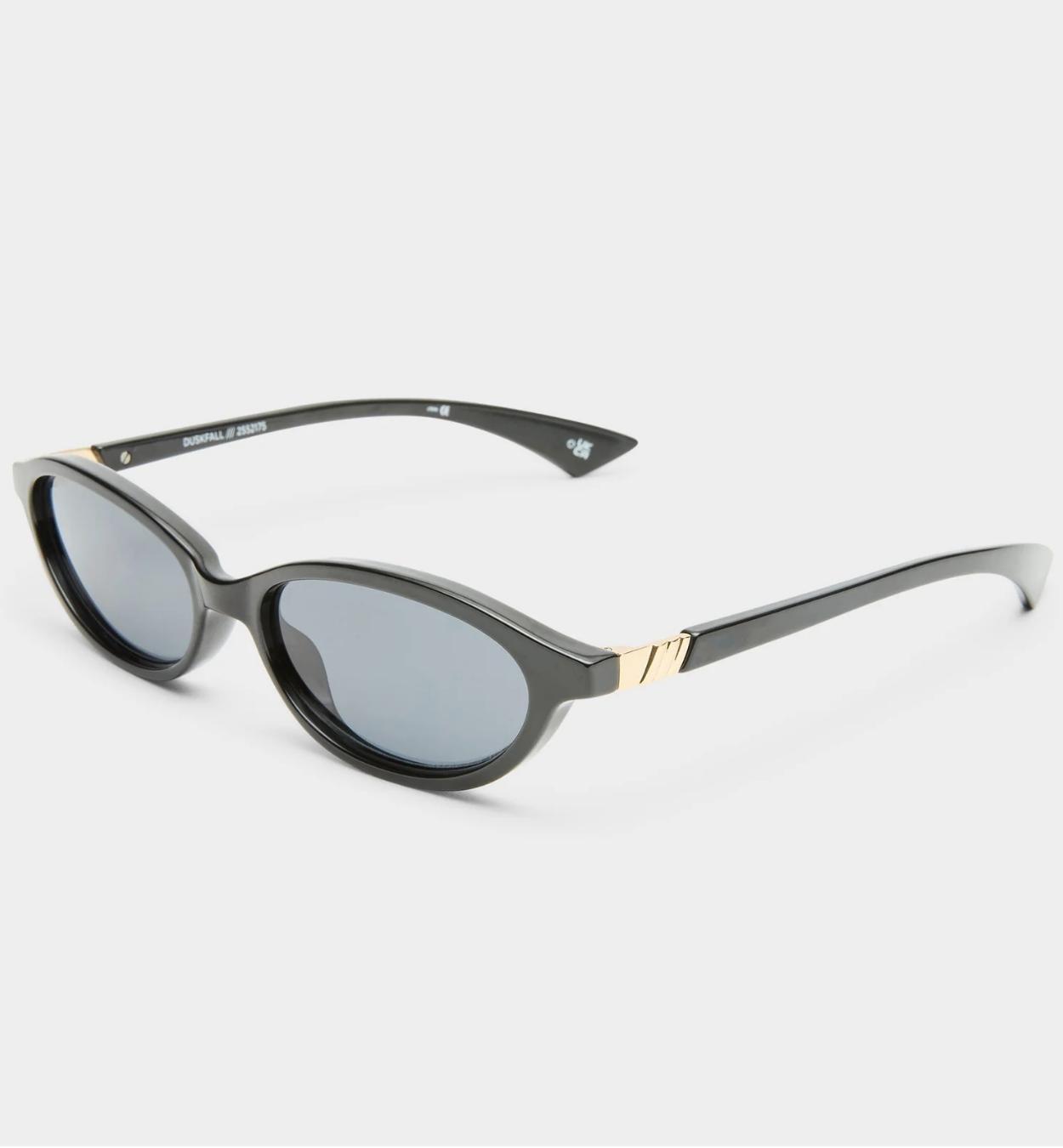 Oval Frame Sunglasses, Black, A532_BLACK, large image number 2