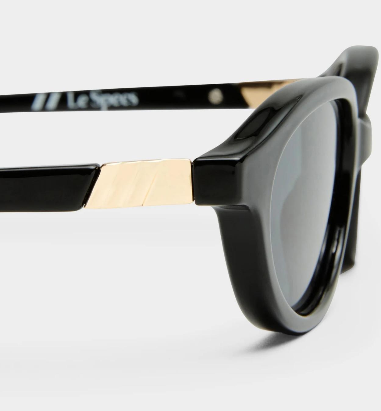 Oval Frame Sunglasses, Black, A532_BLACK, large image number 3