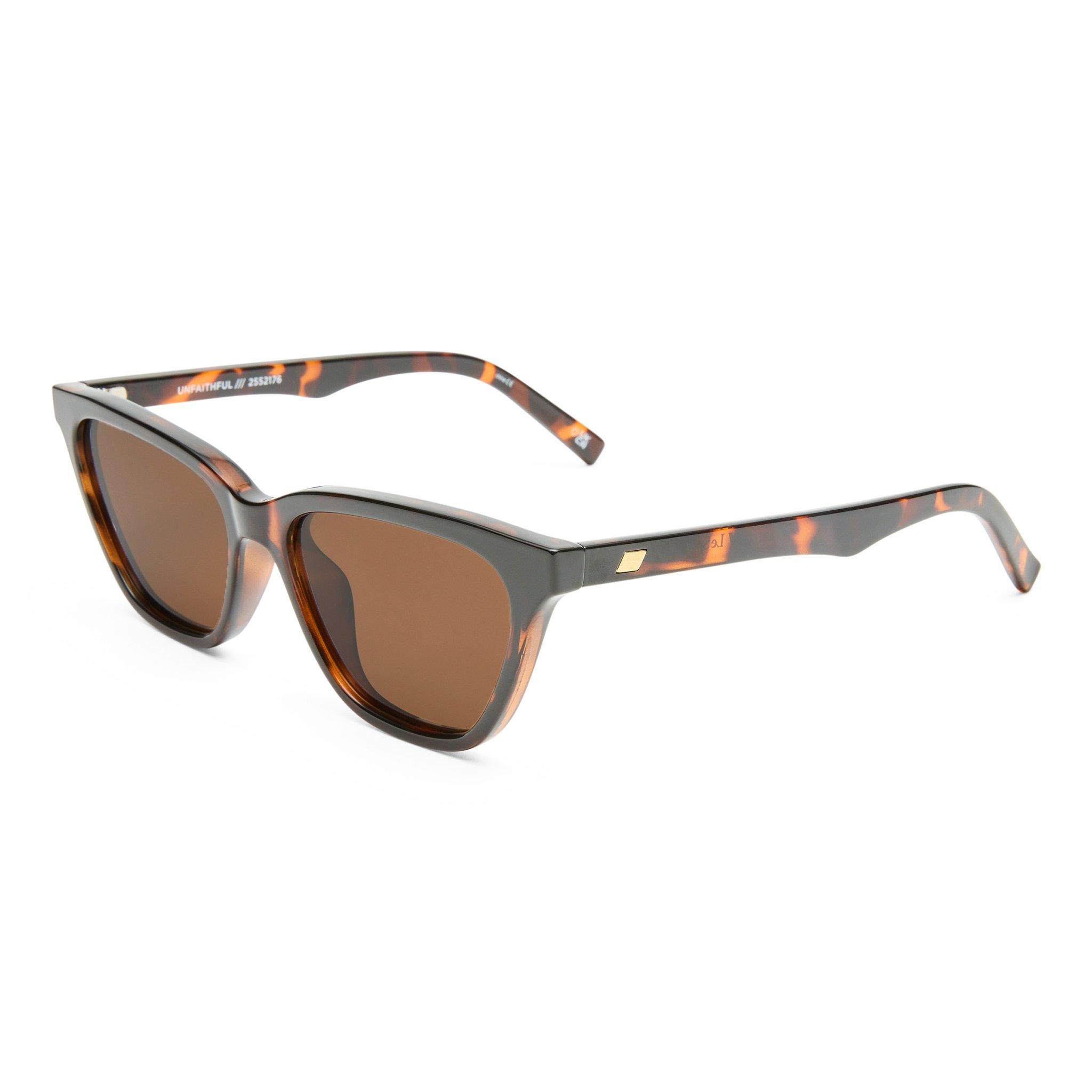 Cat-Eye Frame Sunglasses, Brown, A532_TORT, large image number 2