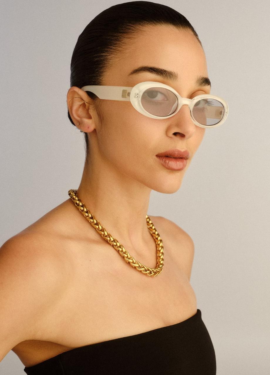 Unisex Work It! Sunglass, Vanilla, A532_VANI, large image number 2