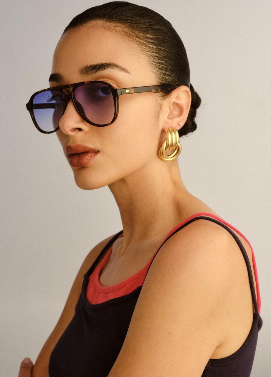 Unisex Tragic Magic  Sunglass, Blue, A532_TORT, large image number 1