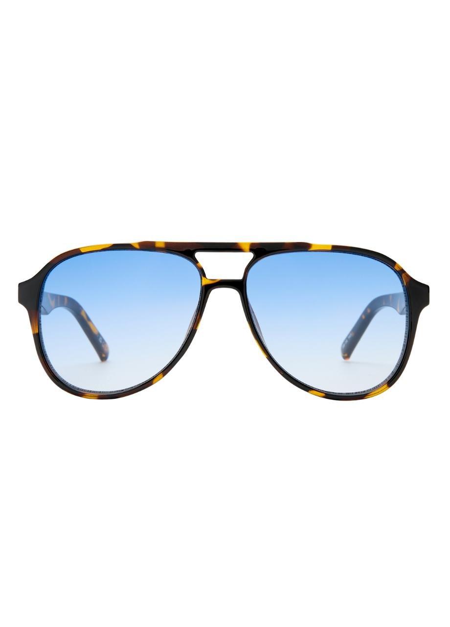 Unisex Tragic Magic  Sunglass, Blue, A532_TORT, large image number 4