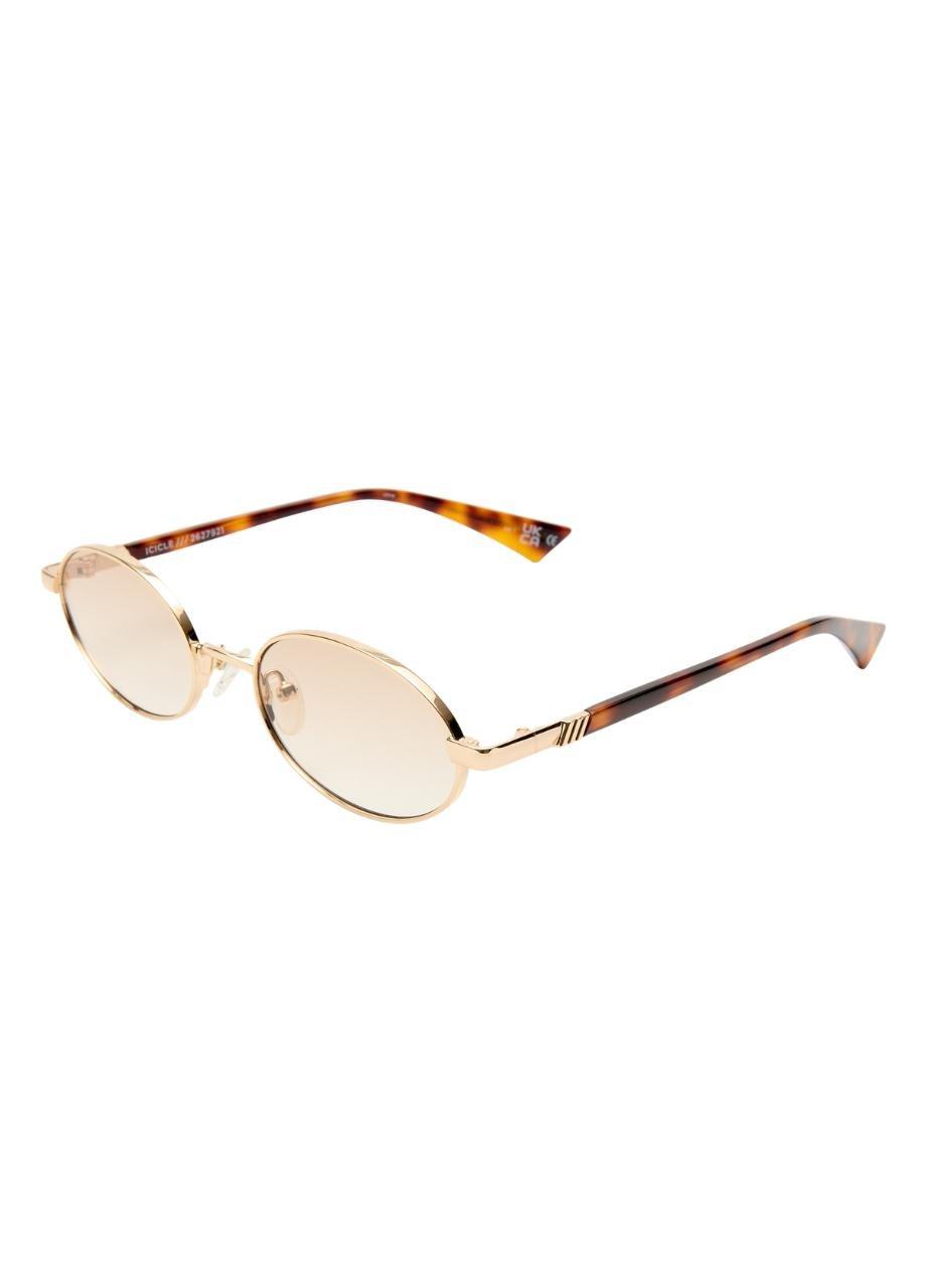 Unisex Icicle Sunglass, Beige, A532_GOLD, large image number 2