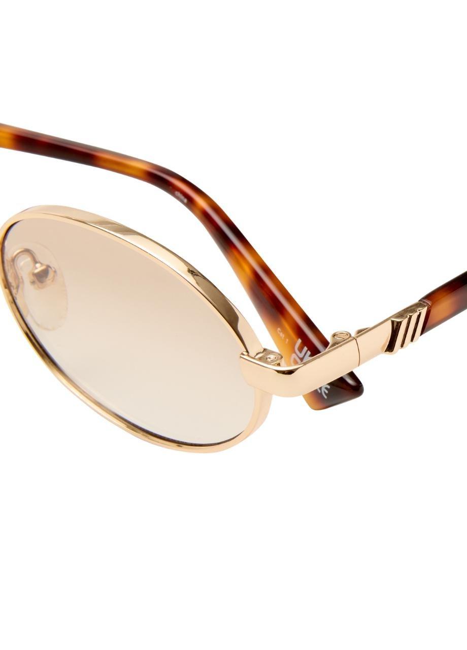 Unisex Icicle Sunglass, Beige, A532_GOLD, large image number 4