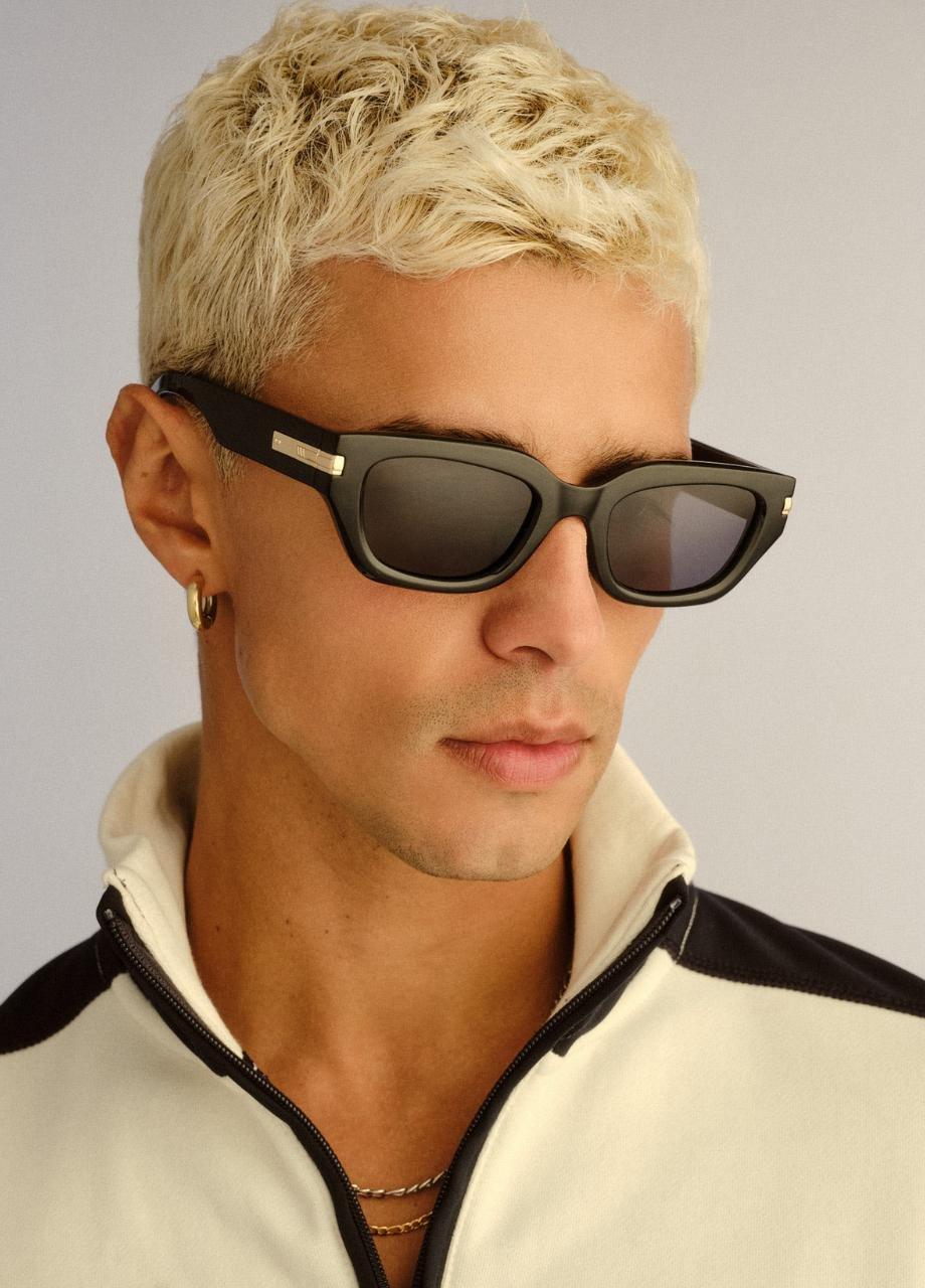 Unisex Cubito Sunglass, Black, A532_BLCK, large image number 0