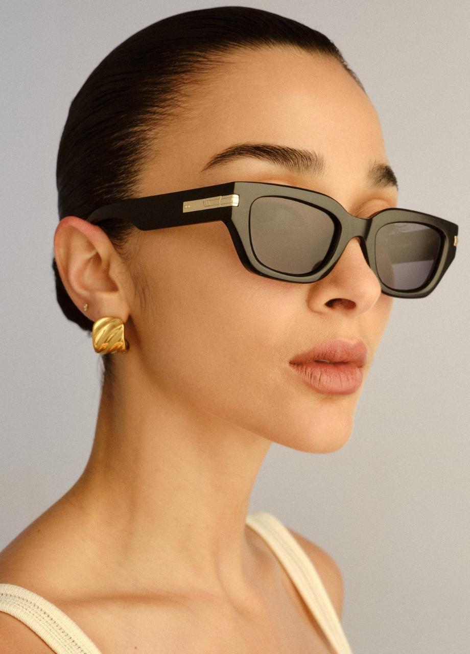 Unisex Cubito Sunglass, Black, A532_BLCK, large image number 0