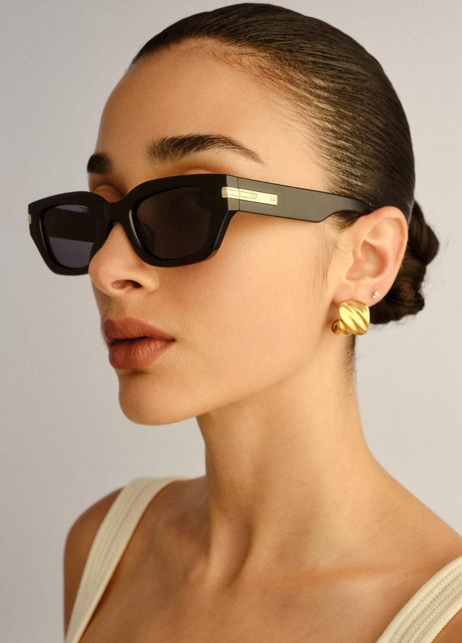 Unisex Cubito Sunglass, Black, A532_BLCK, large image number 1