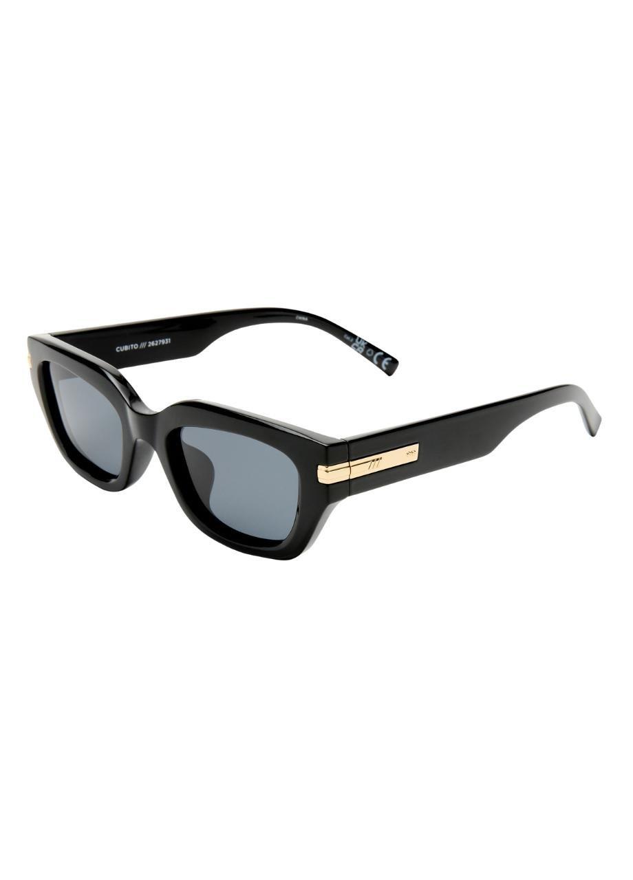 Unisex Cubito Sunglass, Black, A532_BLCK, large image number 2