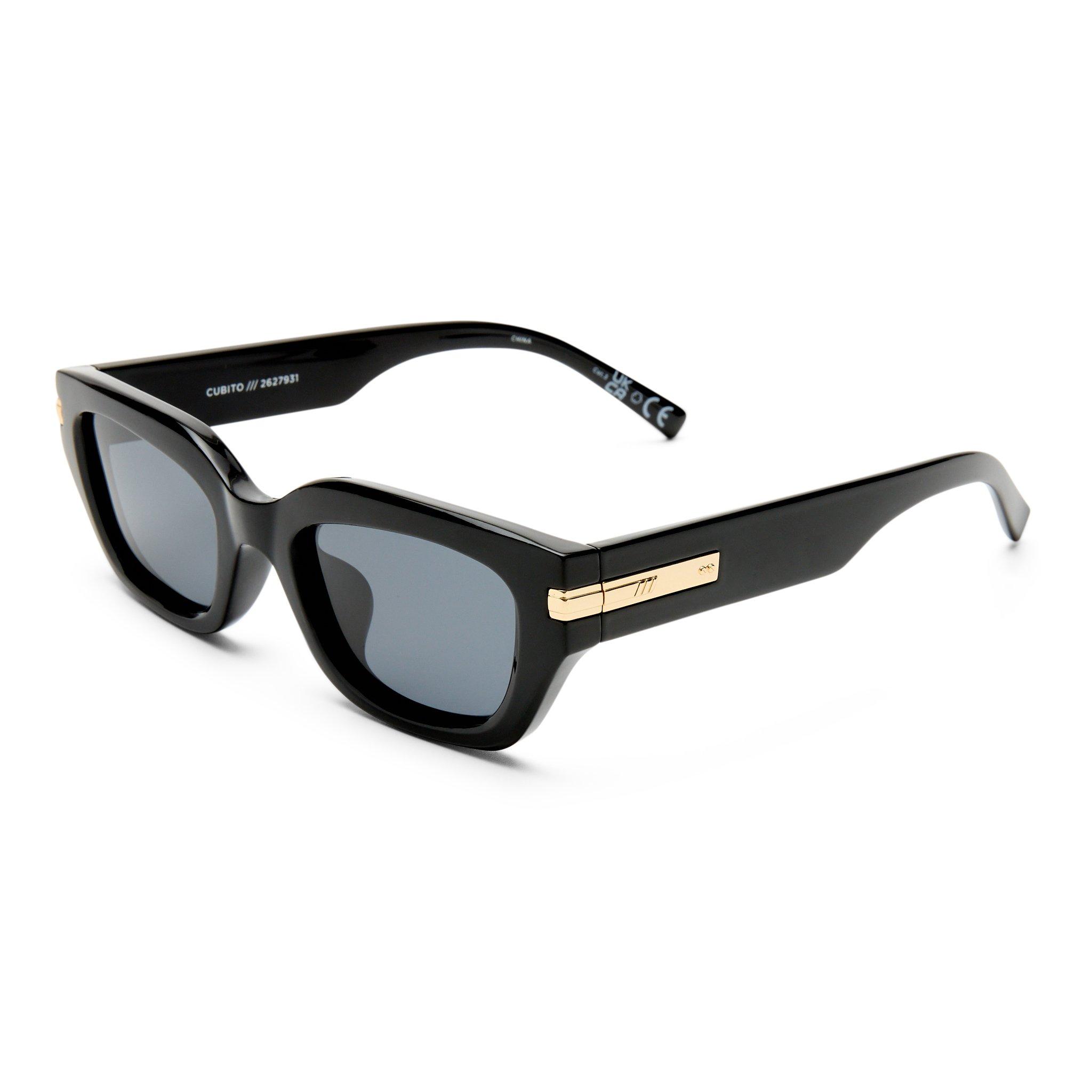 Unisex Cubito Sunglass, Black, A532_BLCK, large image number 8
