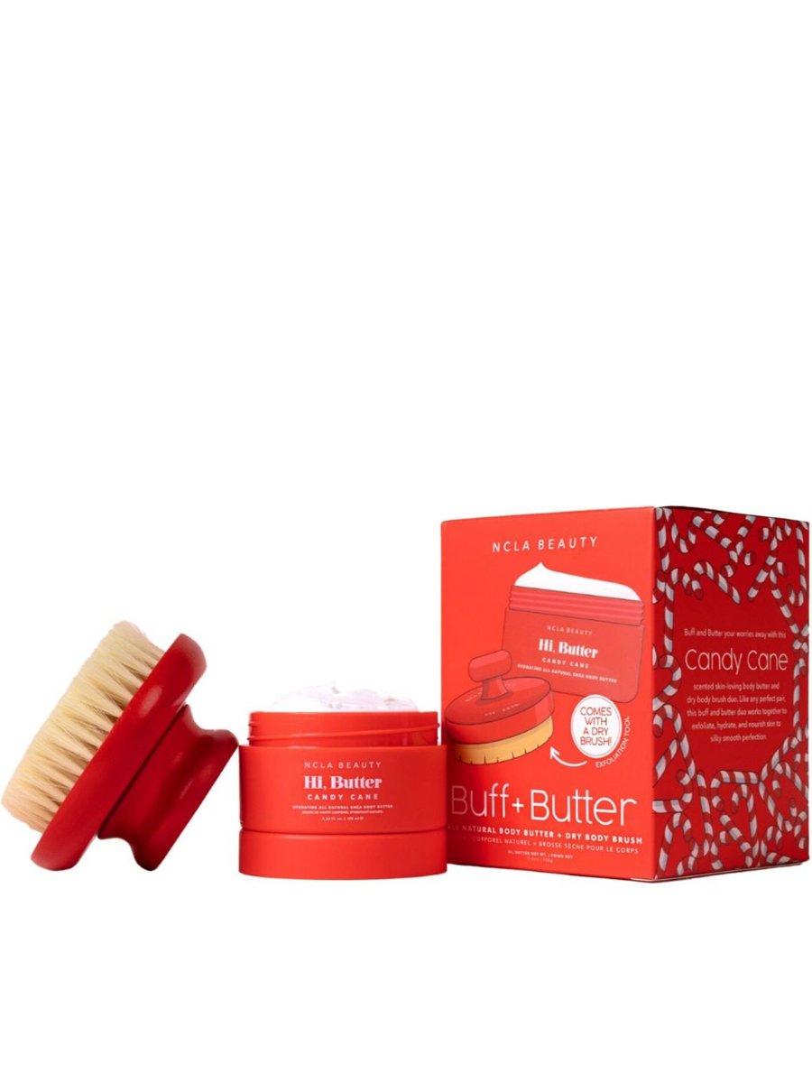 Buff & Butter Dry Brush + Body Butter Set - Candy Cane, A512_NA, large image number 0