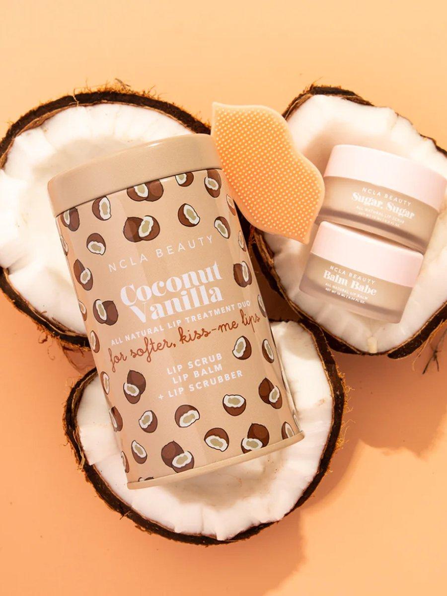 Coconut Vanilla Lip Care Set + Lip Scrubber, A512_NA, large image number 1