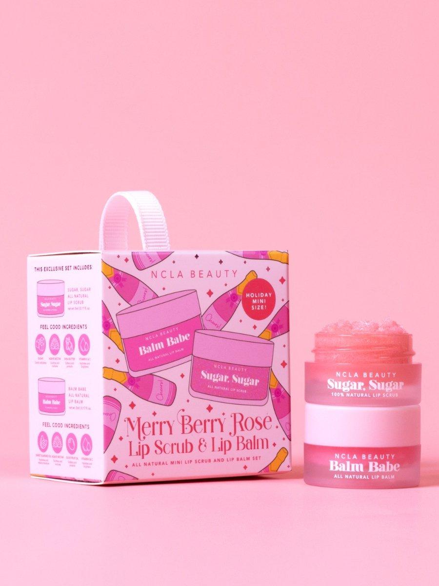 Merry Berry Rose Lip Scrub & Lip Balm Ornament Set, A512_NA, large image number 1