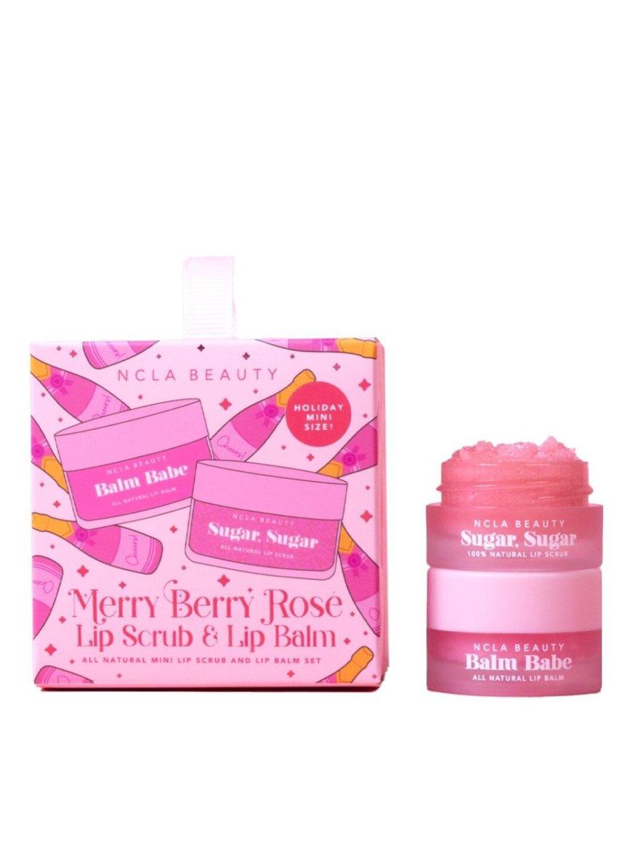 Merry Berry Rose Lip Scrub & Lip Balm Ornament Set, A512_NA, large image number 2