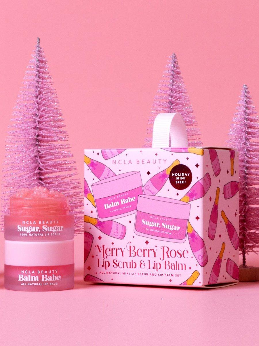 Merry Berry Rose Lip Scrub & Lip Balm Ornament Set, A512_NA, large image number 3