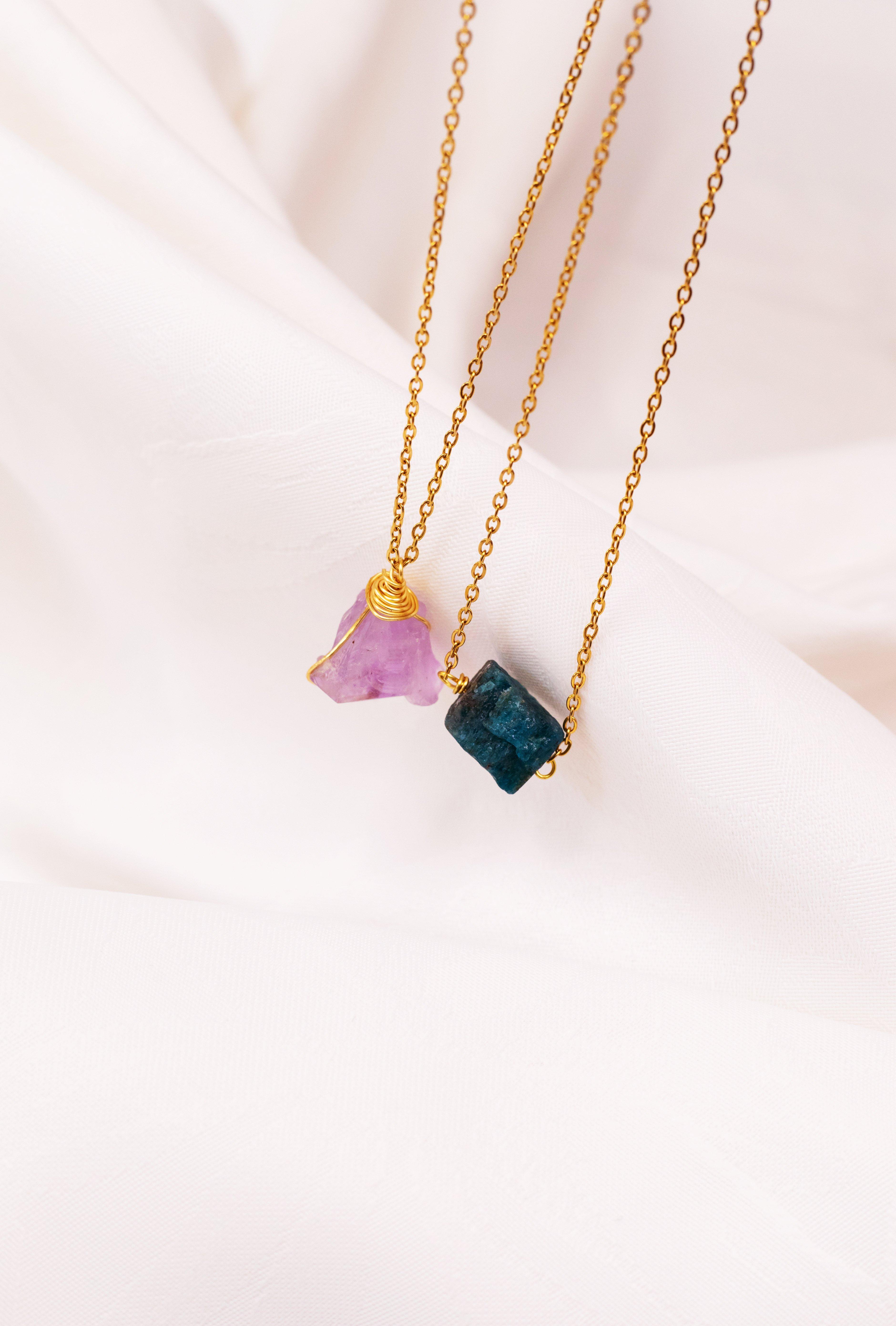 Necklace Cage Natural Stones, Multicolour, A519_0000, large image number 1