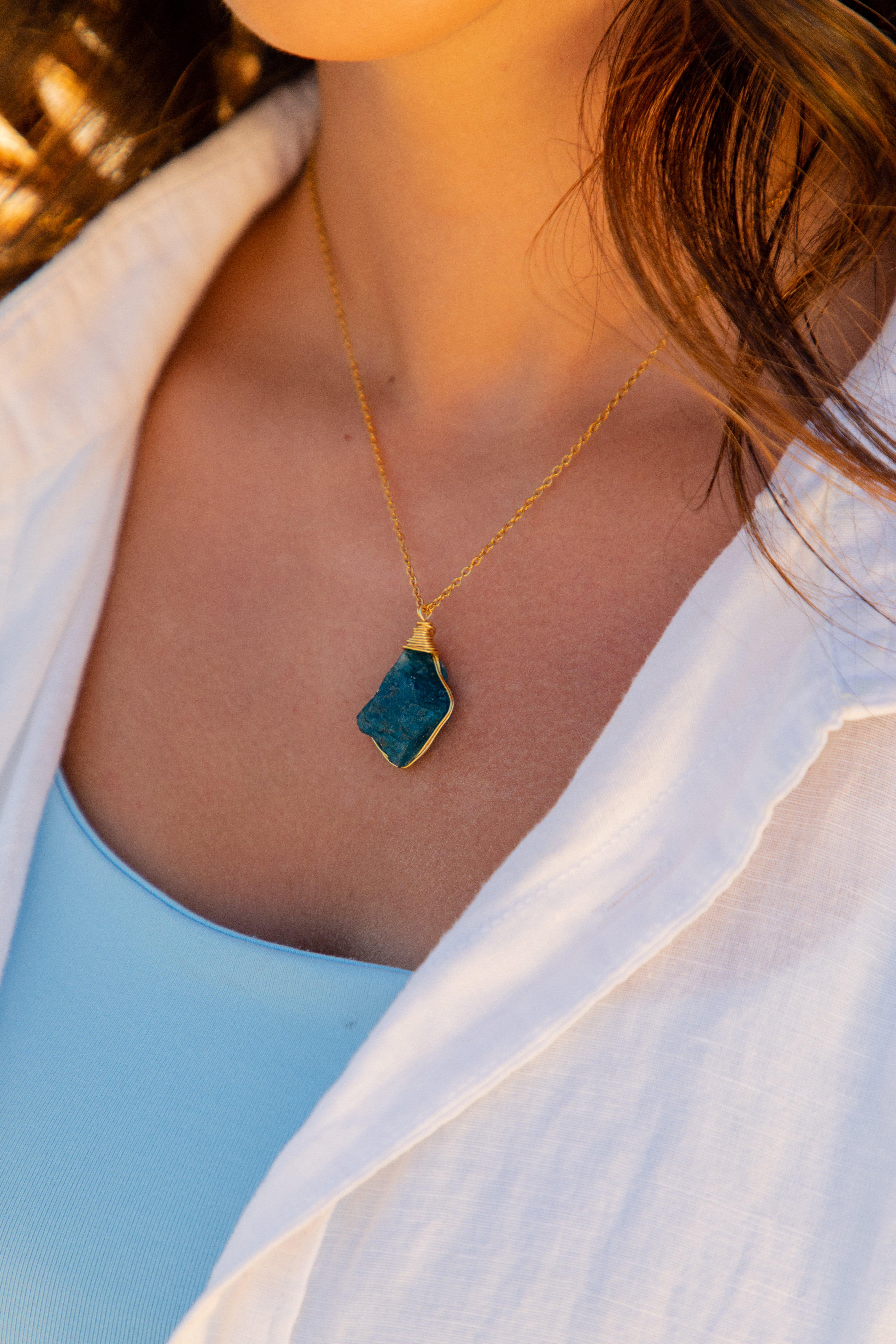 Necklace Cage Natural Stones, Multicolour, A519_0000, large image number 2