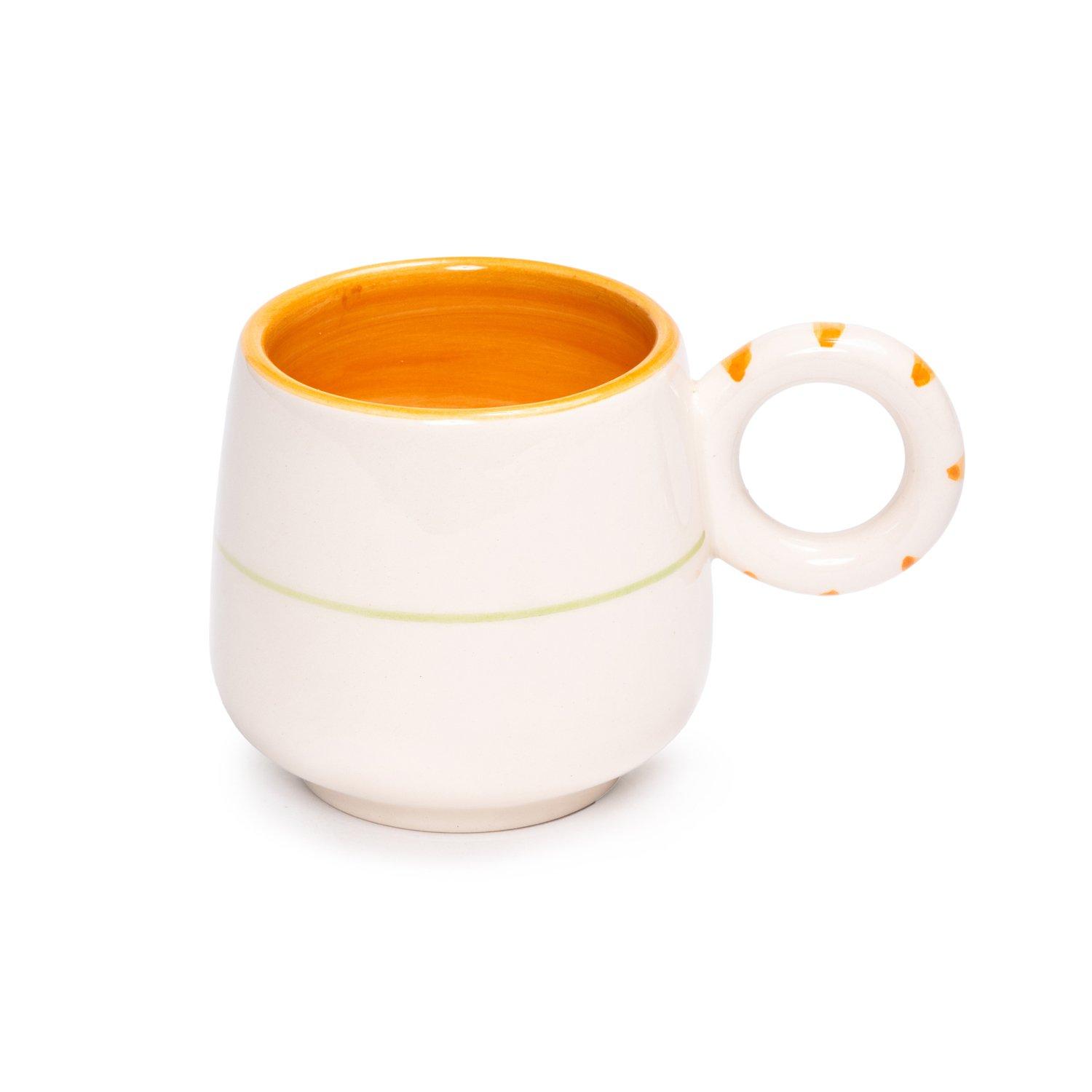 Palm Beach Handled Mug, Orange, A516_PALM, large image number 2