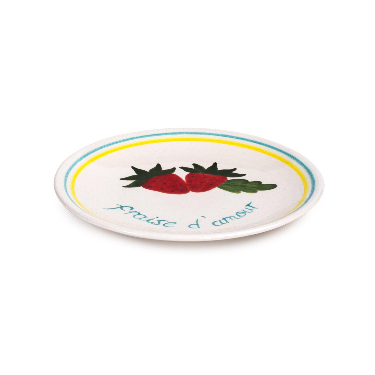 Petite Berry Ceramic Dessert Plate, Multicolour, A516_PETI, large image number 1