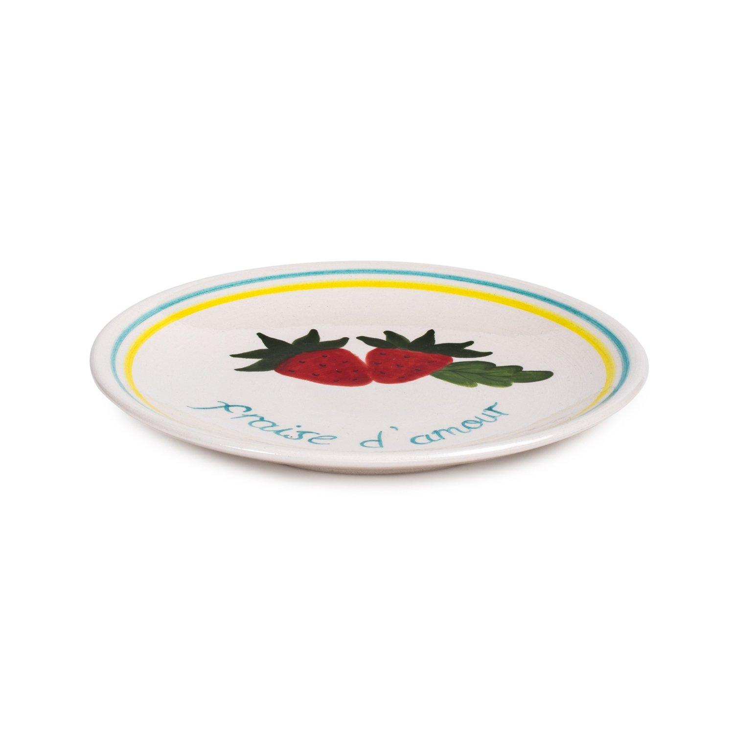 Petite Berry Ceramic Dessert Plate, Multicolour, A516_PETI, large image number 2