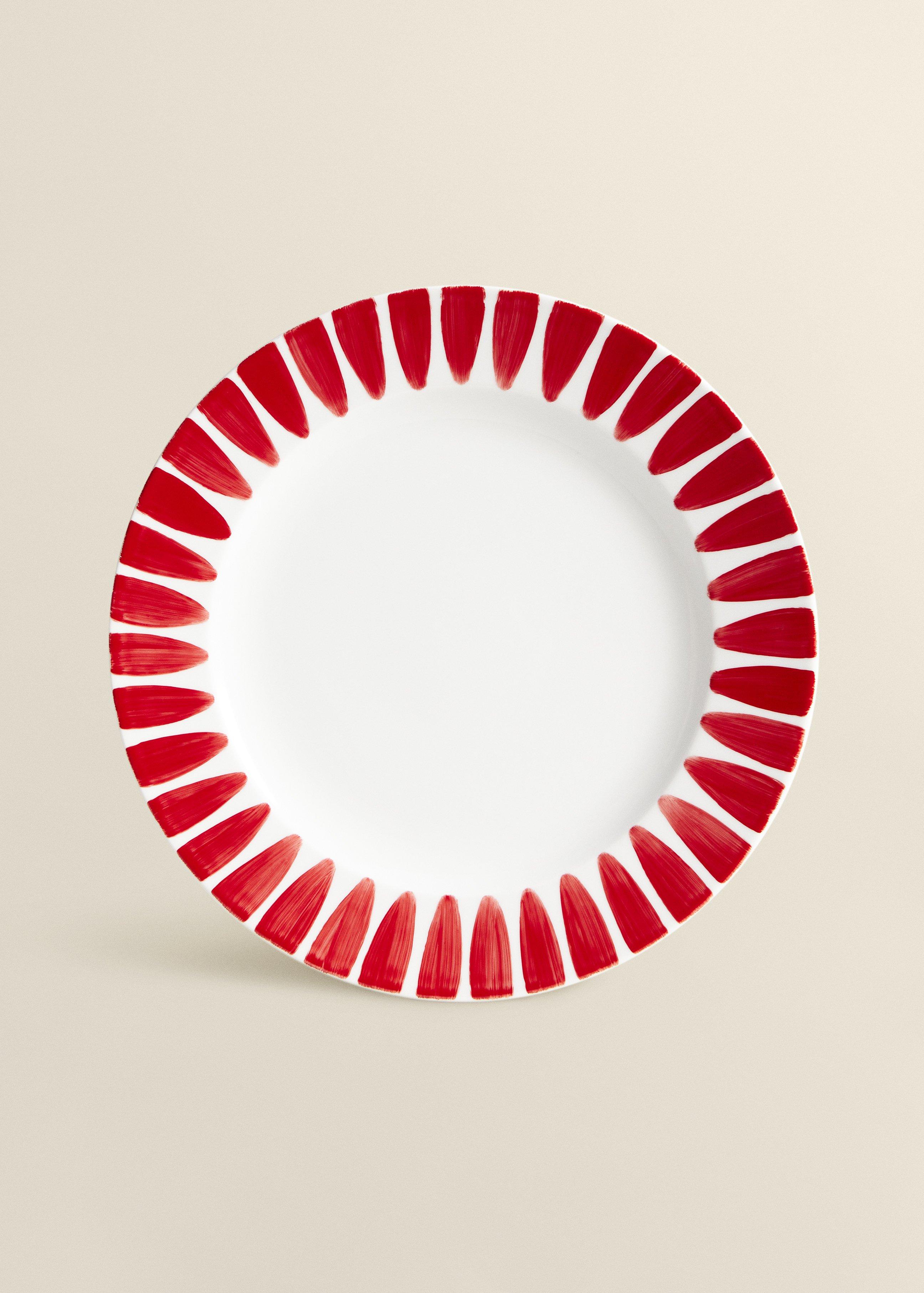 Basicos Borde Rojo Dinner Plate, 28 Cm, A510_BASIC, large image number 0
