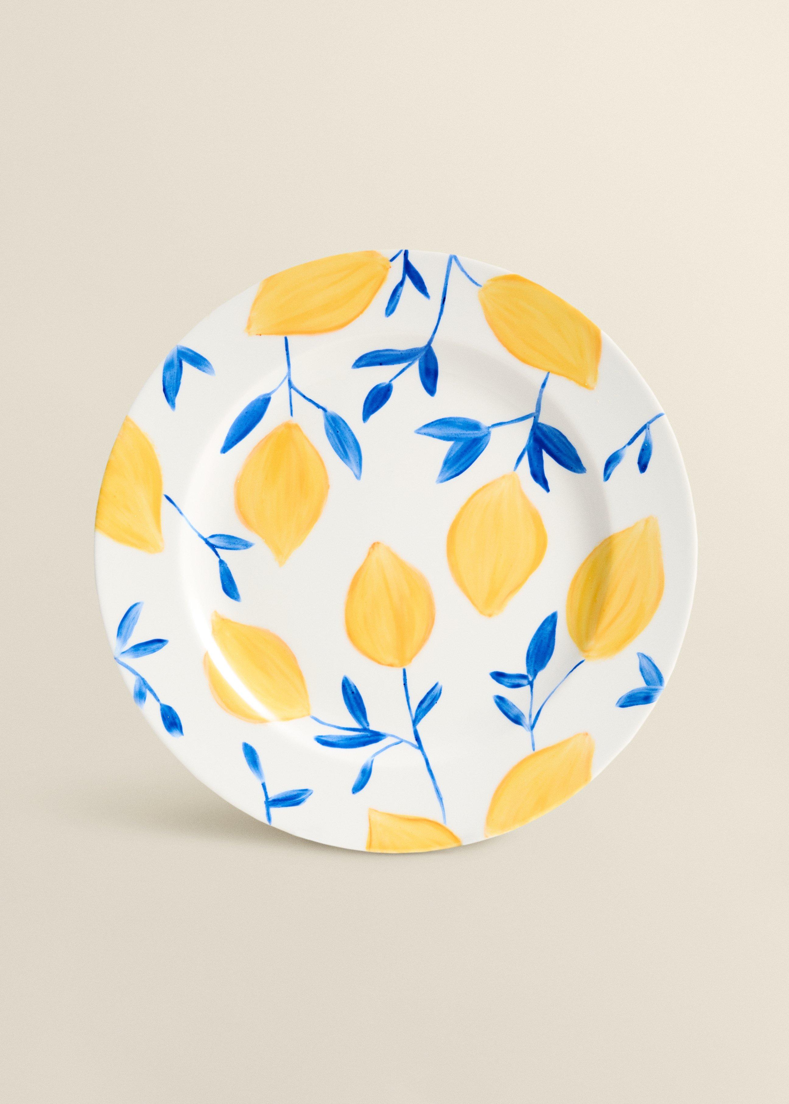 Limones All Over Blue Side Plate, 21 Cm, , large image number 0