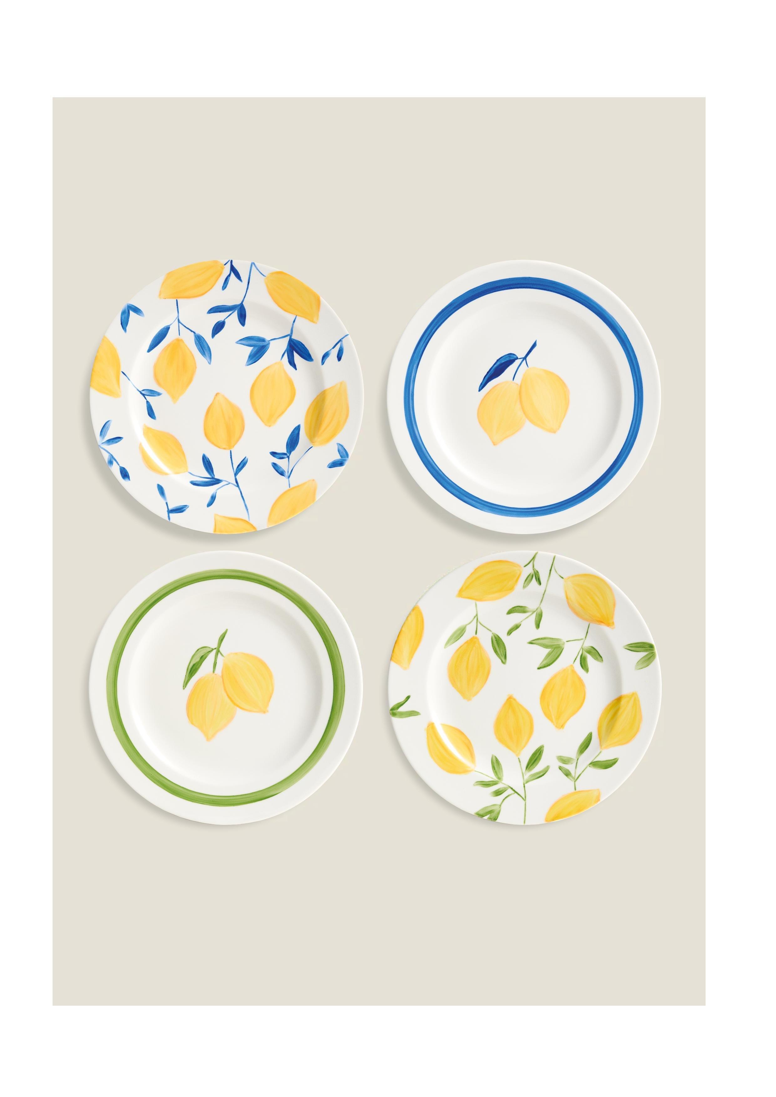 Limones Blue Lemons Side Plate, 21 Cm, A510_LIMON, large image number 2