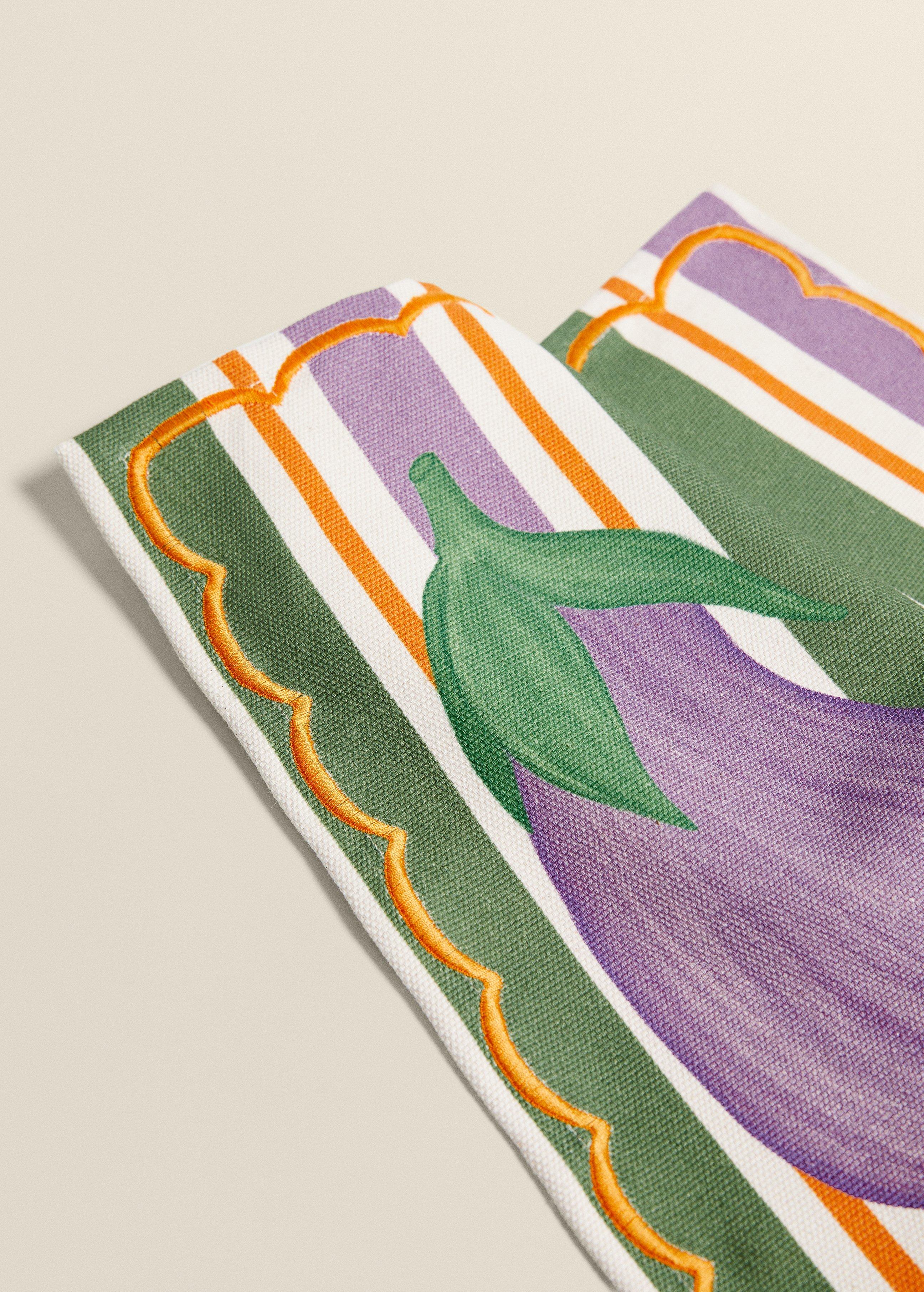 Veggies Placemat Aubergine, 30X50 Cm, , large image number 1