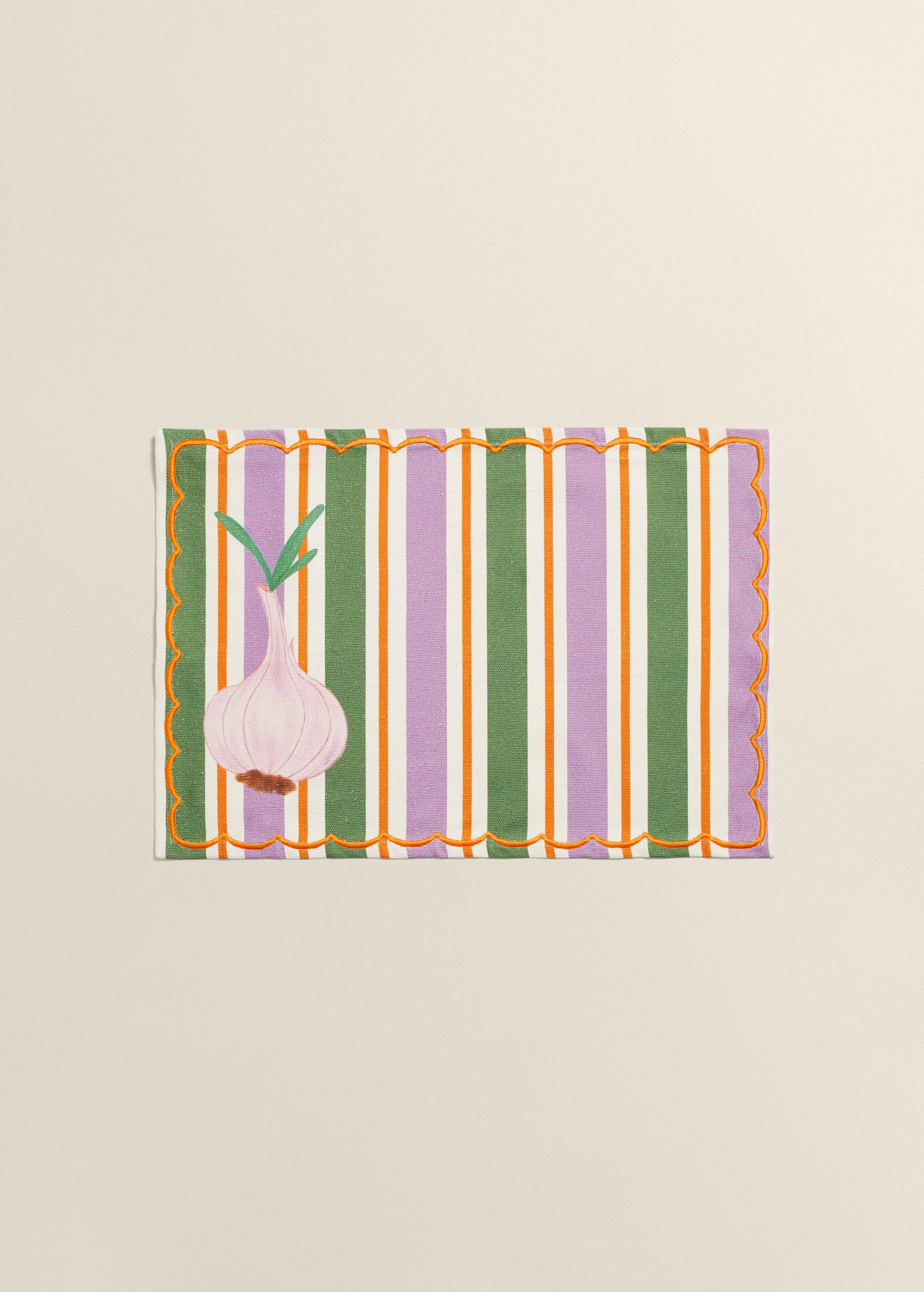 Veggies Placemat Garlic, 30X50 Cm, , large image number 0