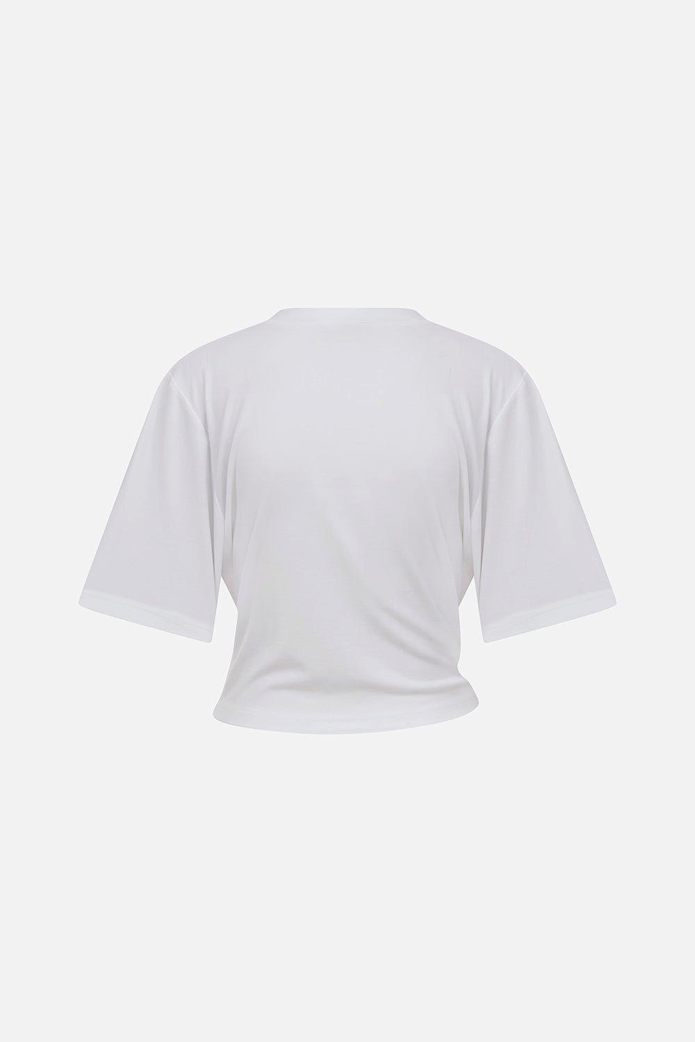 Jess-Accessory-Detail T-Shirt in White, , large image number 1