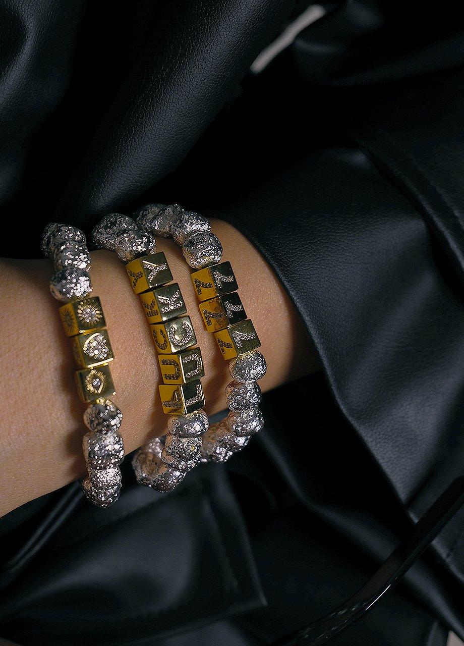 Hematite Bracelet 777, Multicolour, A528_777, large image number 0