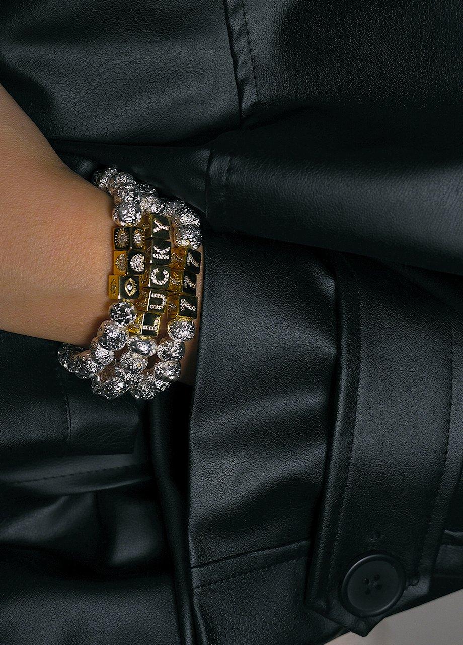 Hematite Bracelet 4 Symbol, Multicolour, , large image number 0
