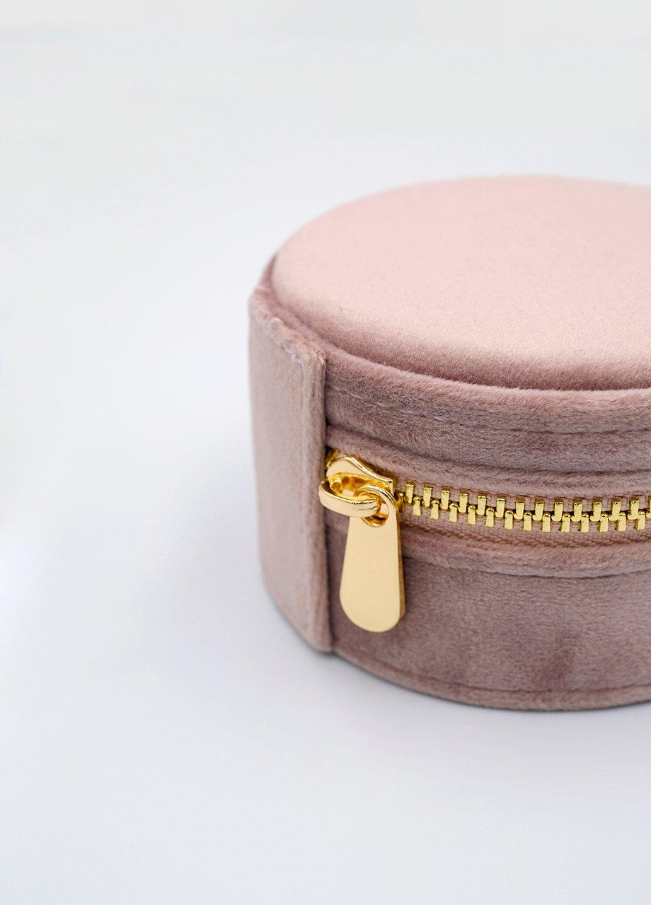 Mini Round Jewelry Box, Purple, A528_0055, large image number 1