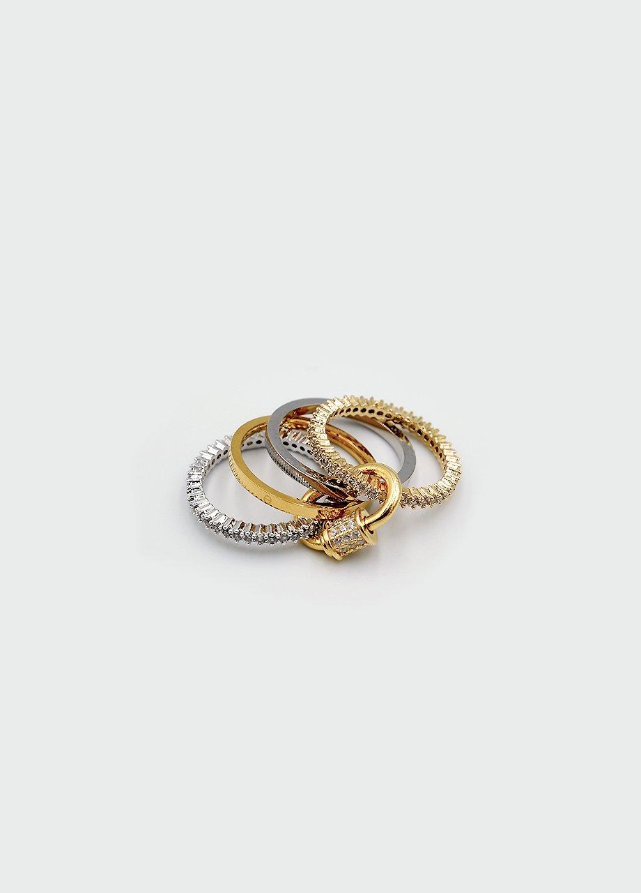 Ring With Lock No I, Multicolour, A528_0070, large image number 1