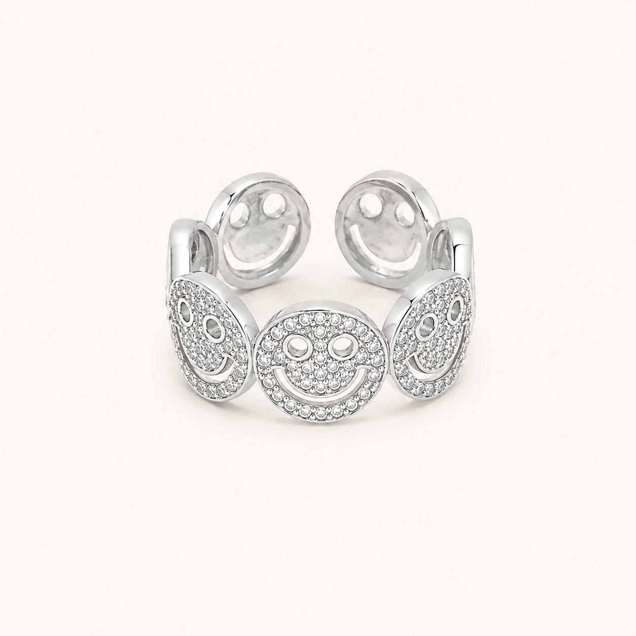Smile Ring Silver, , large image number 0