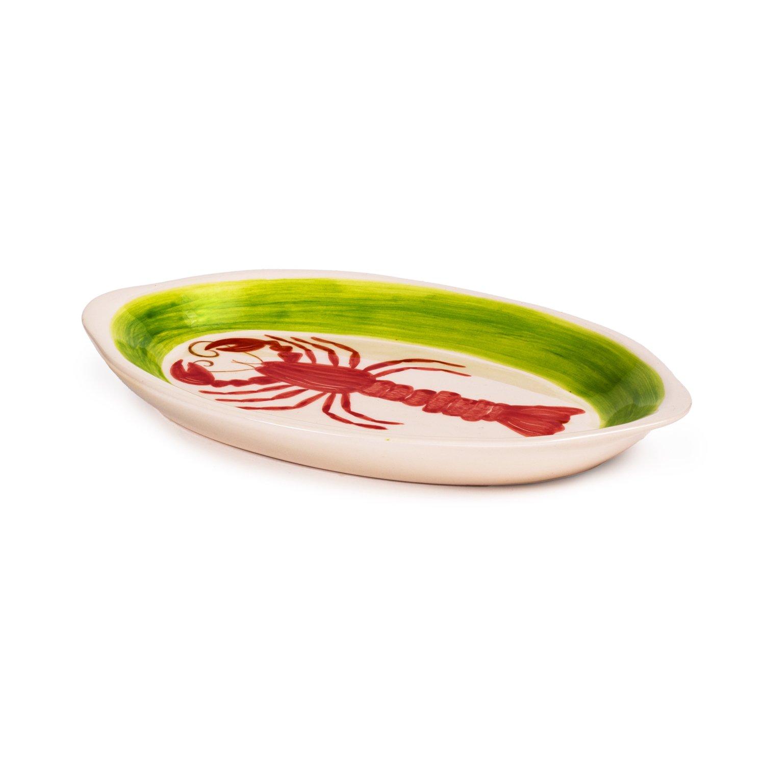 Lobster Midi Boat Shaped Plate, Multicolour, A516_SALT, large image number 2