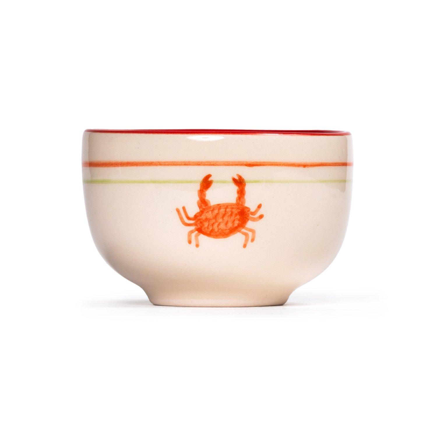Crab Ceramic Bowl, Orange, A516_SALT, large image number 0