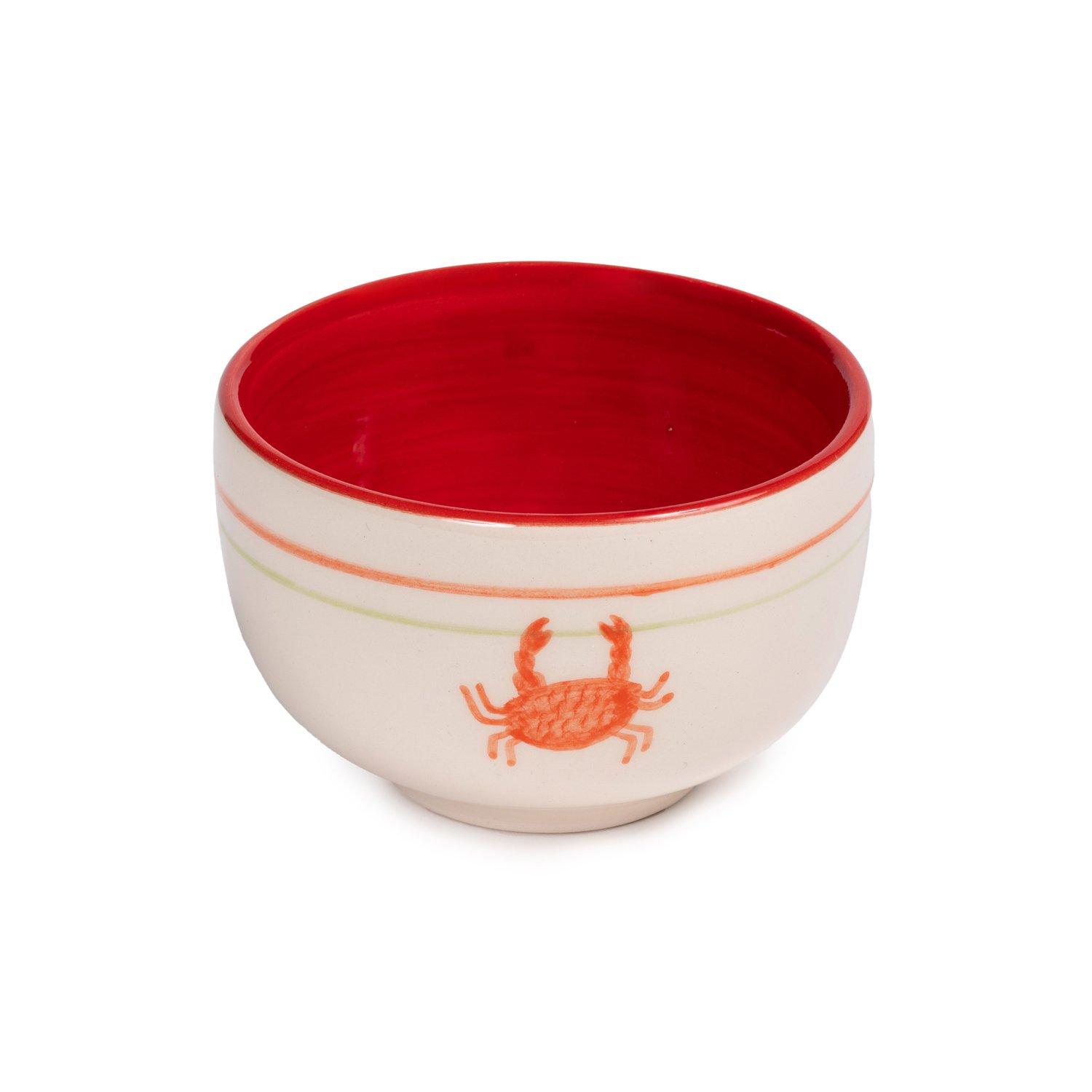 Crab Ceramic Bowl, Orange, A516_SALT, large image number 1