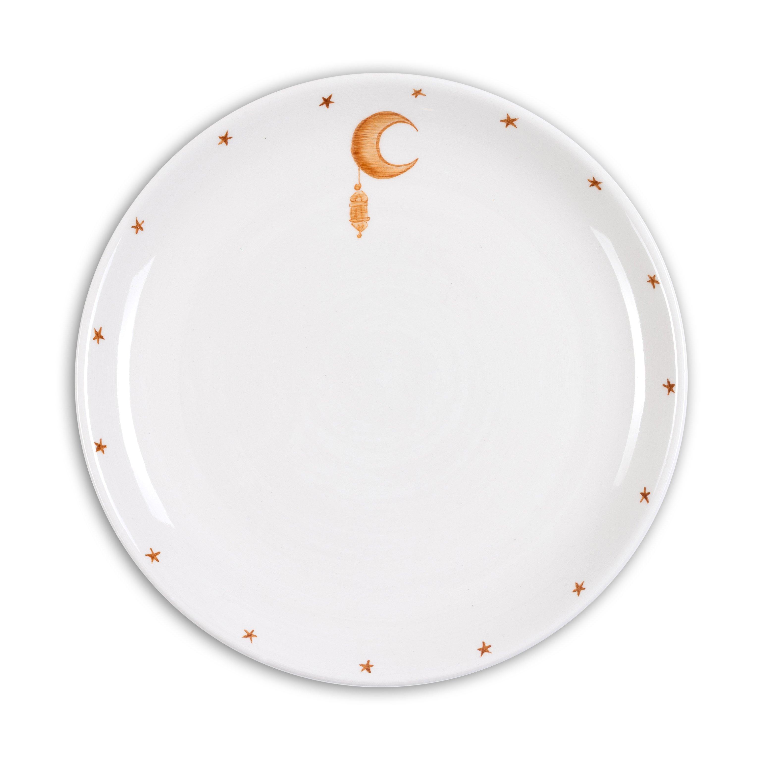 Sweet Suhoor Dinner Plate, Brown, A511_SWEET, medium