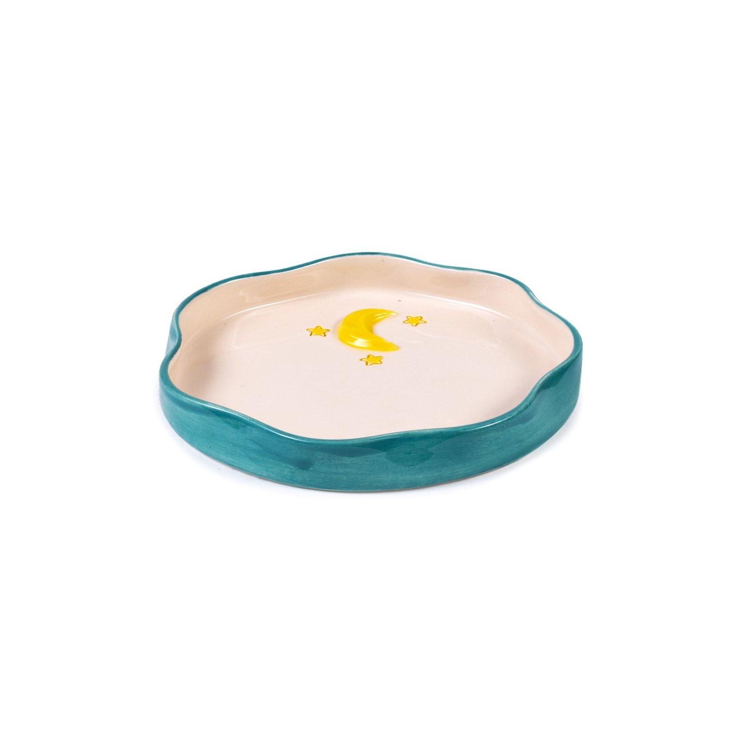 Sweet Suhoor 3D Moon And Stars Plate, White, A516_SWEET, medium