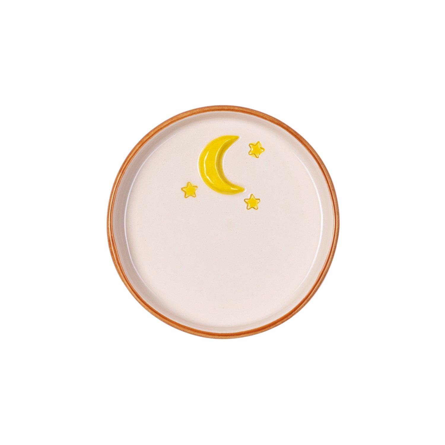 Sweet Suhoor Moon Stars Mini Plate, White, , medium