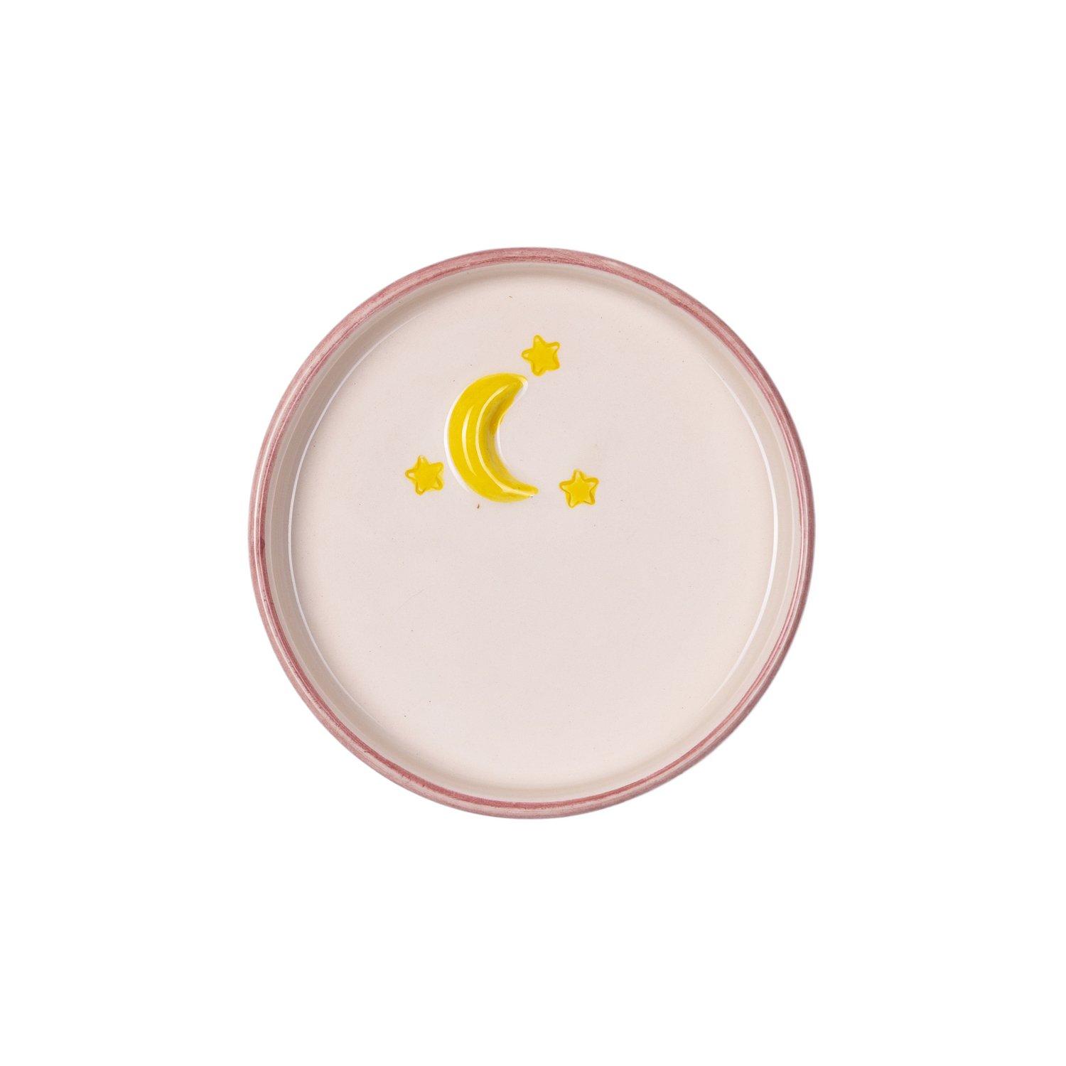 Sweet Suhoor Moon Stars Mini Plate, White, , medium