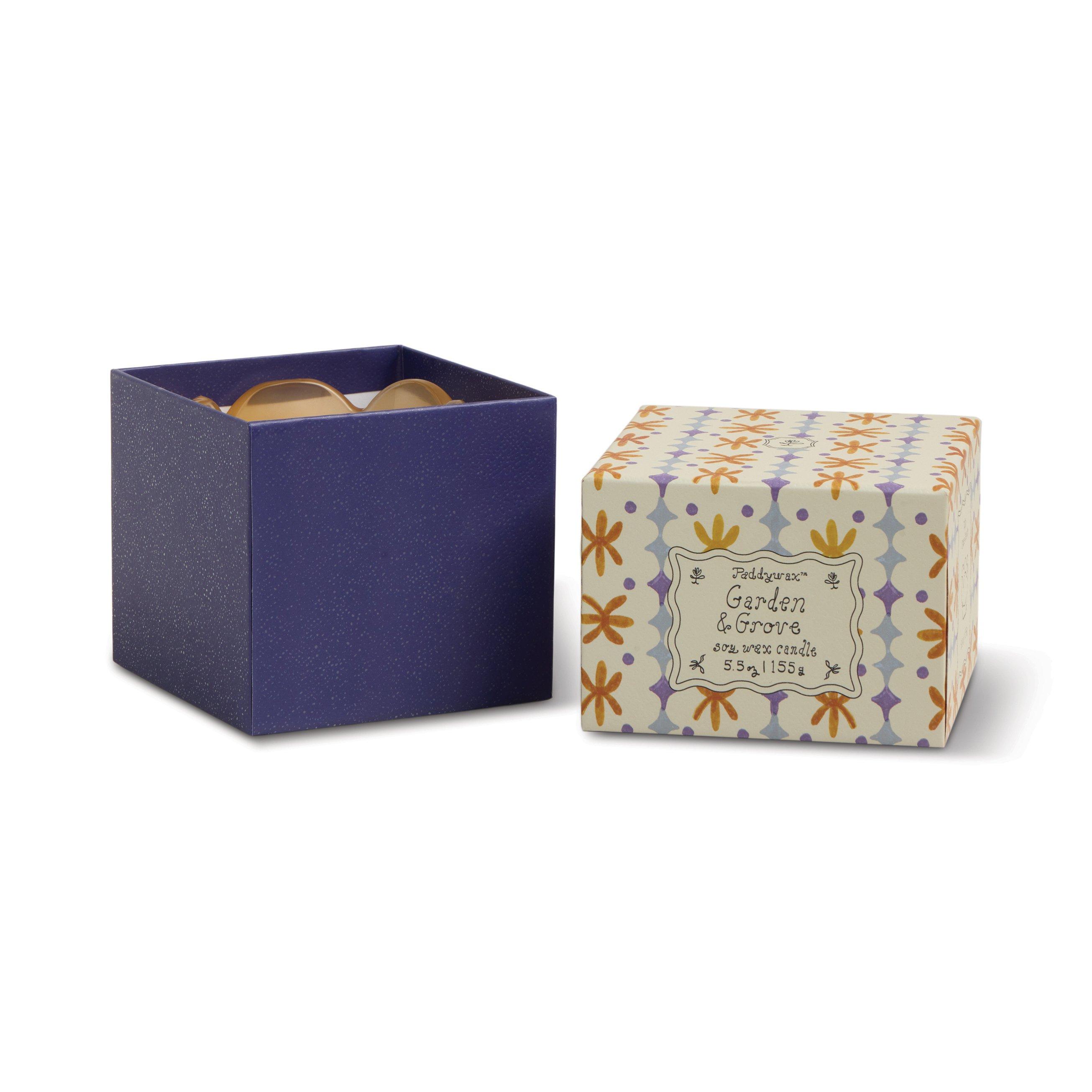 Tulip 5.5oz/155g Orange and Blue Glass Candle - Garden & Grove, A531_TULIP, medium