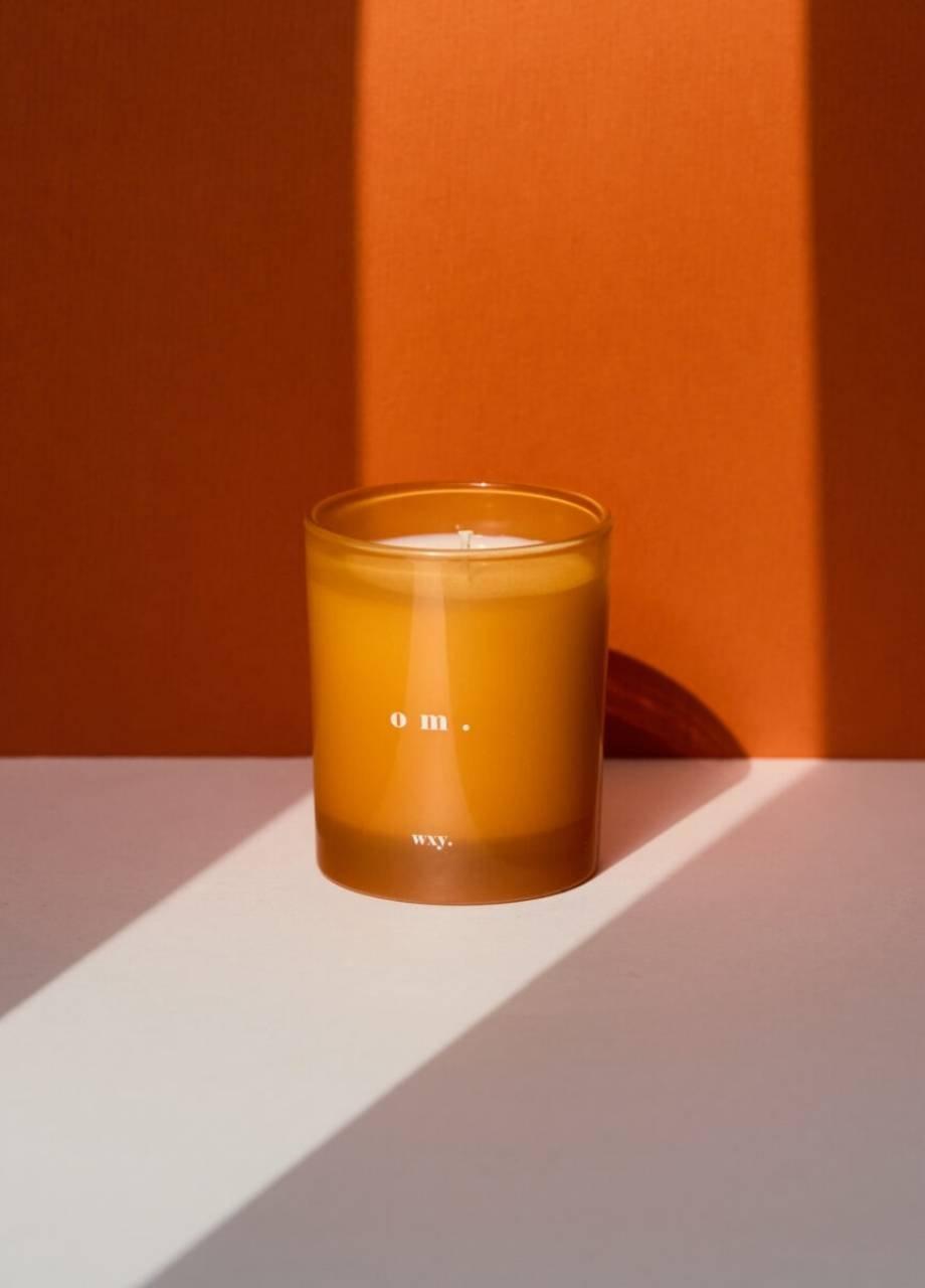 Wxy. Classic Candle 7Oz - Om (Sandalwood & Amber), Orange, A525_OM, medium