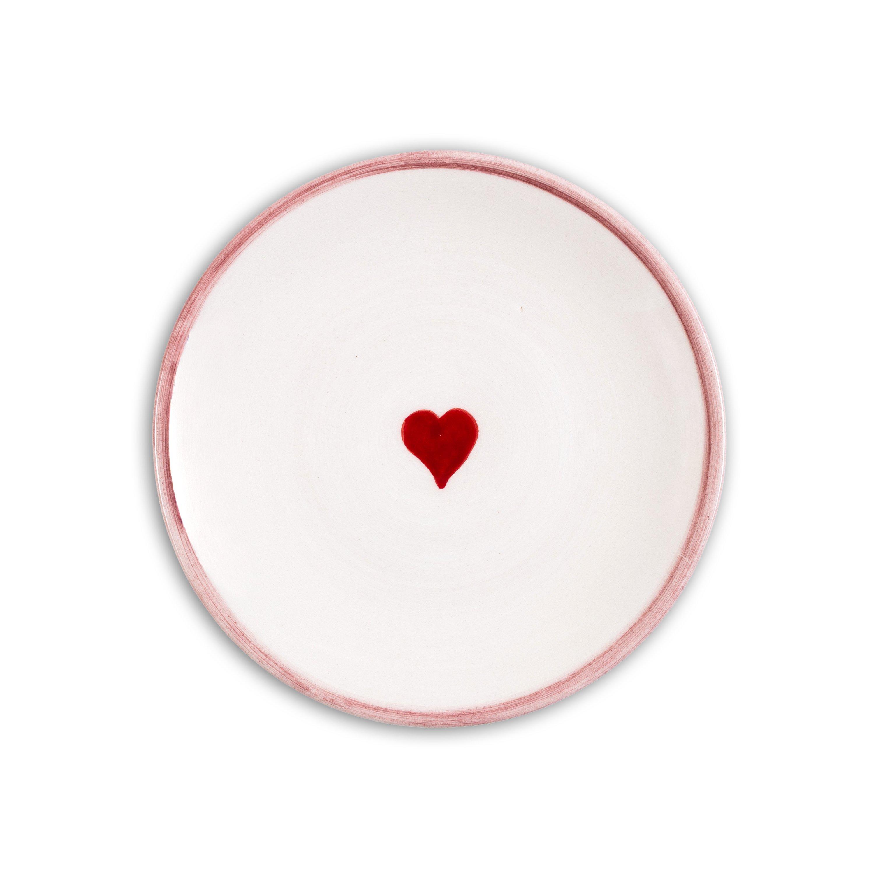 XoXo Heart Dessert Plate, , large image number 0