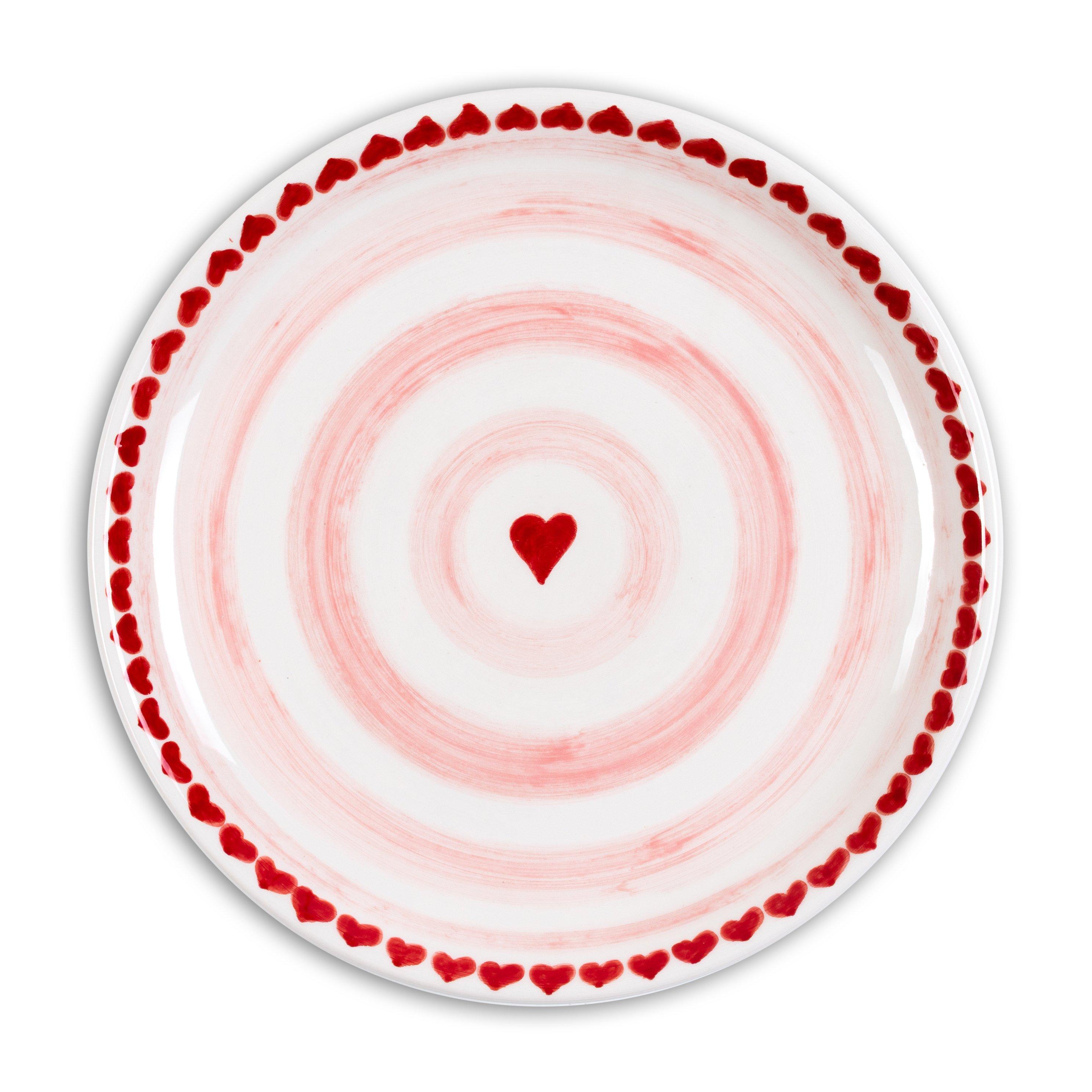 XoXo Heart Dinner Plate, , large image number 0